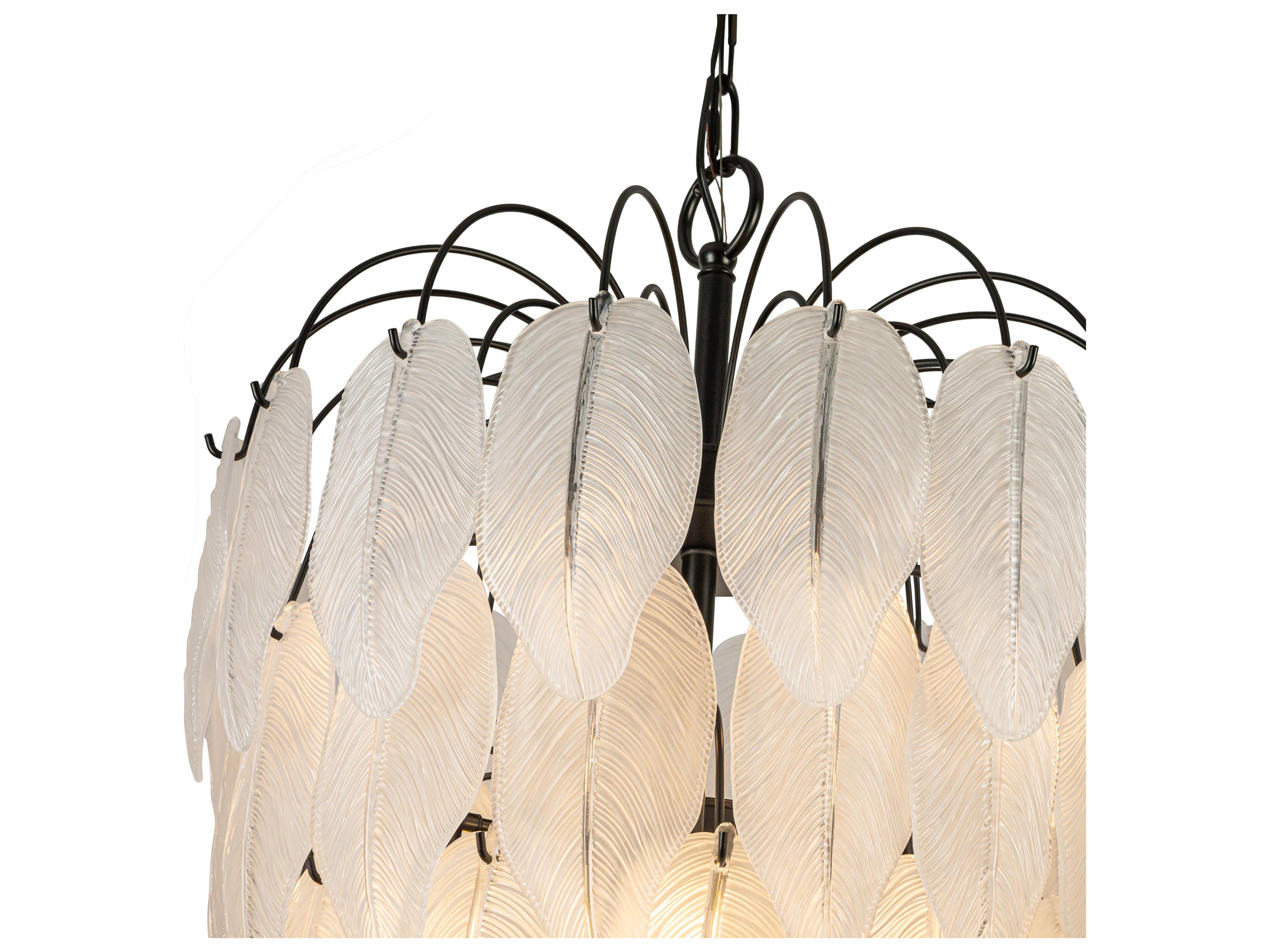 Artcraft Alessia 23-Light Black Tiered Chandelier