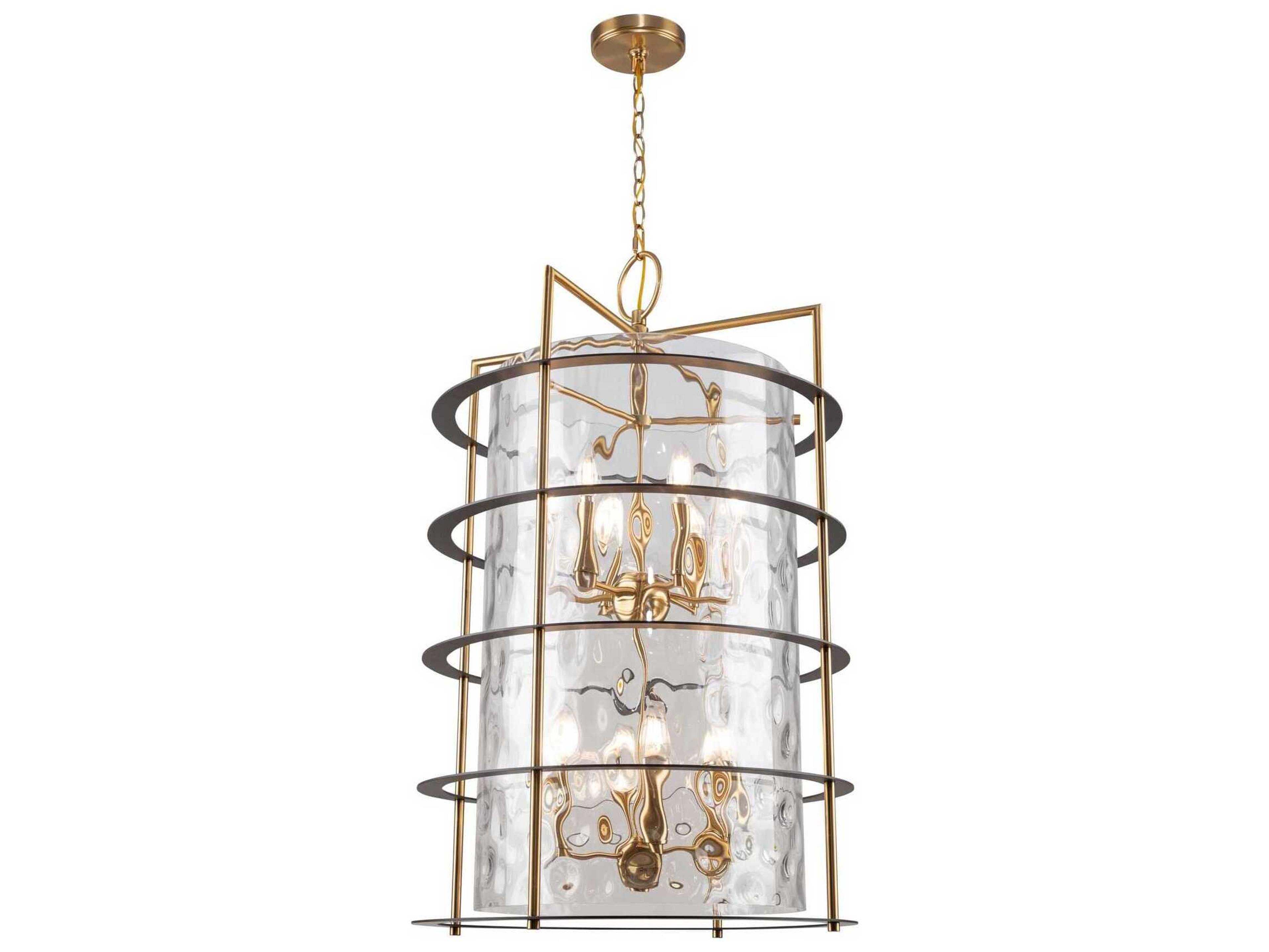 Artcraft Burford 12-Light Brass Black Chandelier