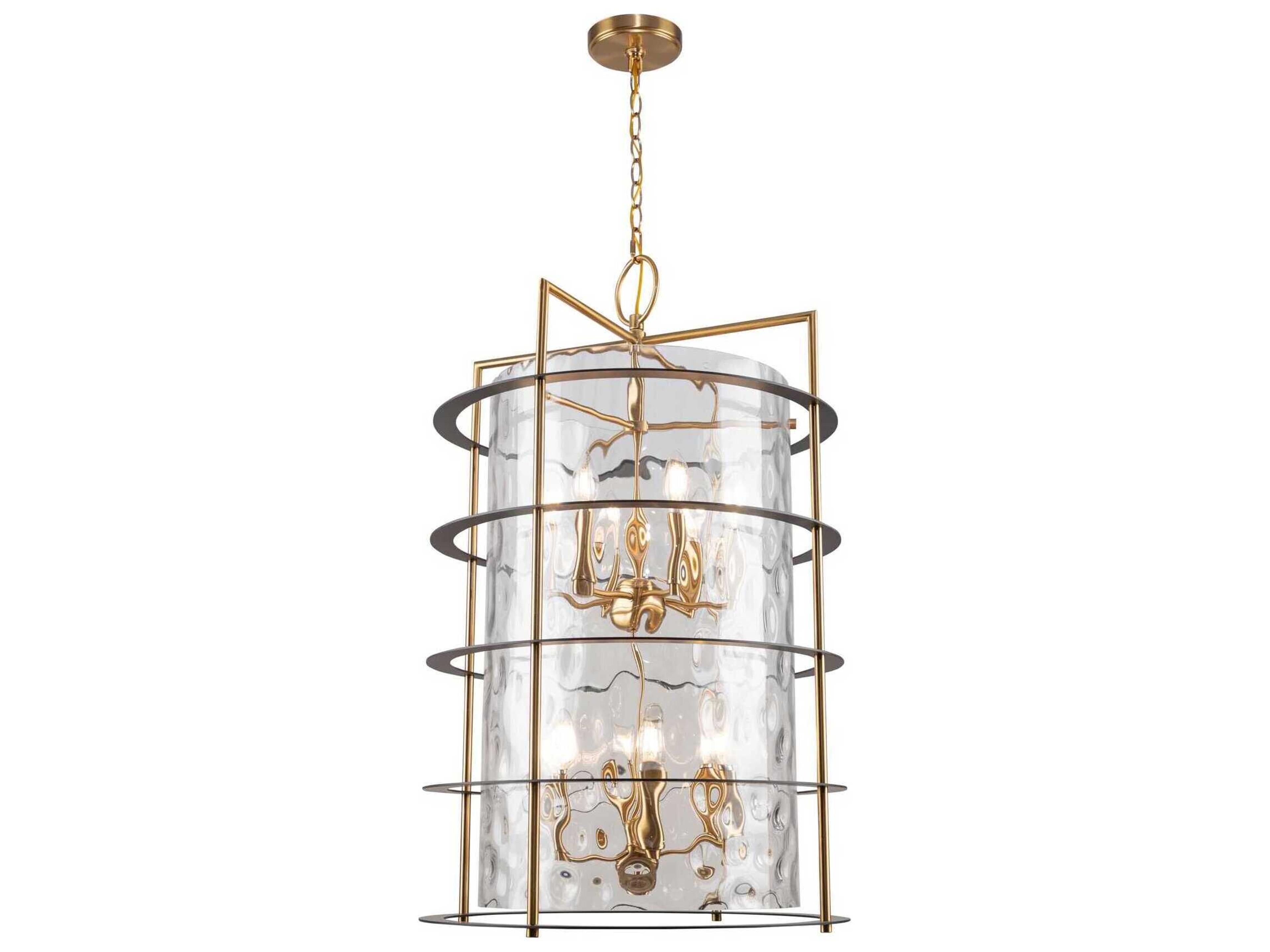 Artcraft Burford 12-Light Brass Black Chandelier