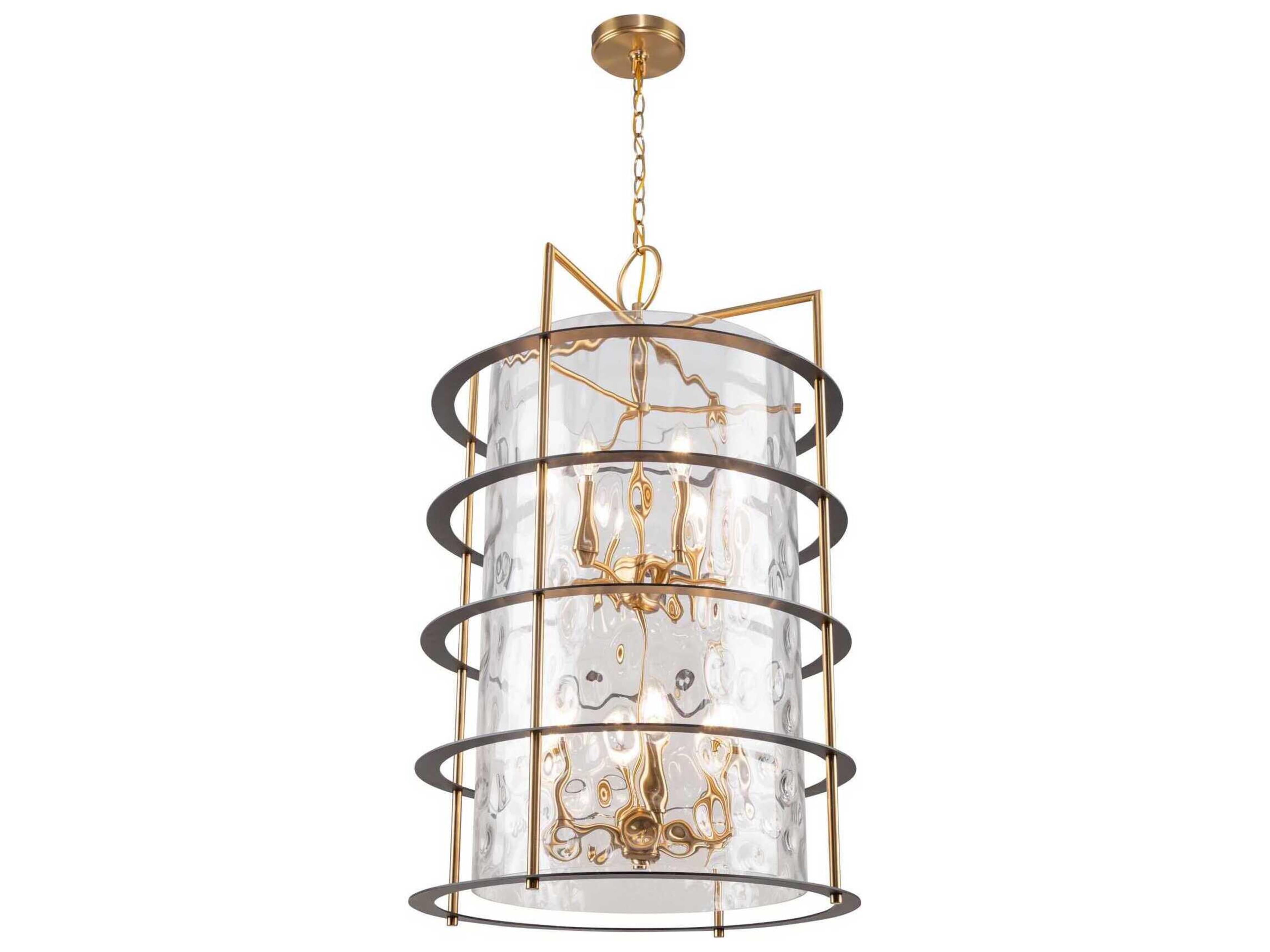 Artcraft Burford 12-Light Brass Black Chandelier