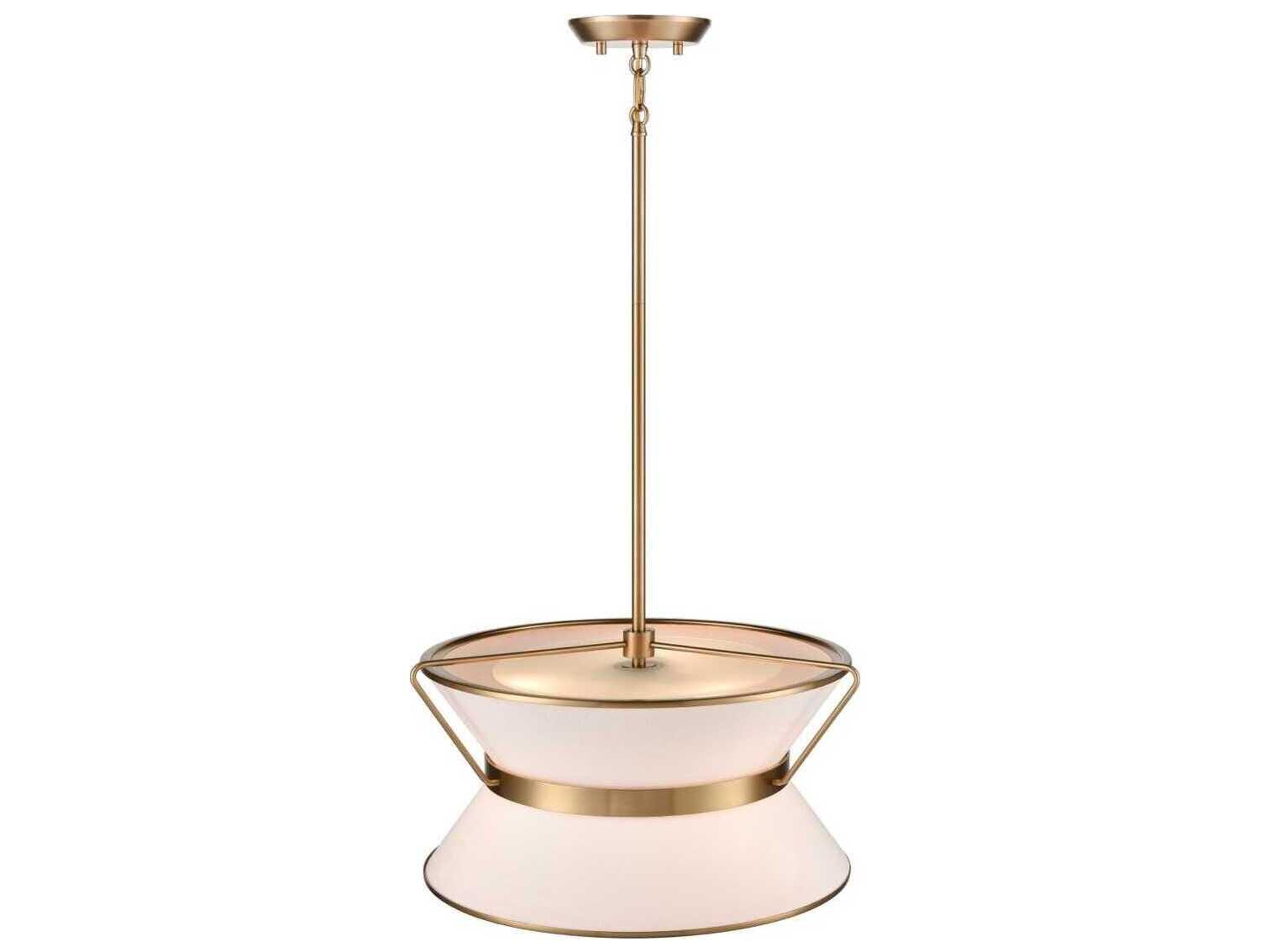 Artcraft Layla 4-Light Brushed Brass Lantern Pendant