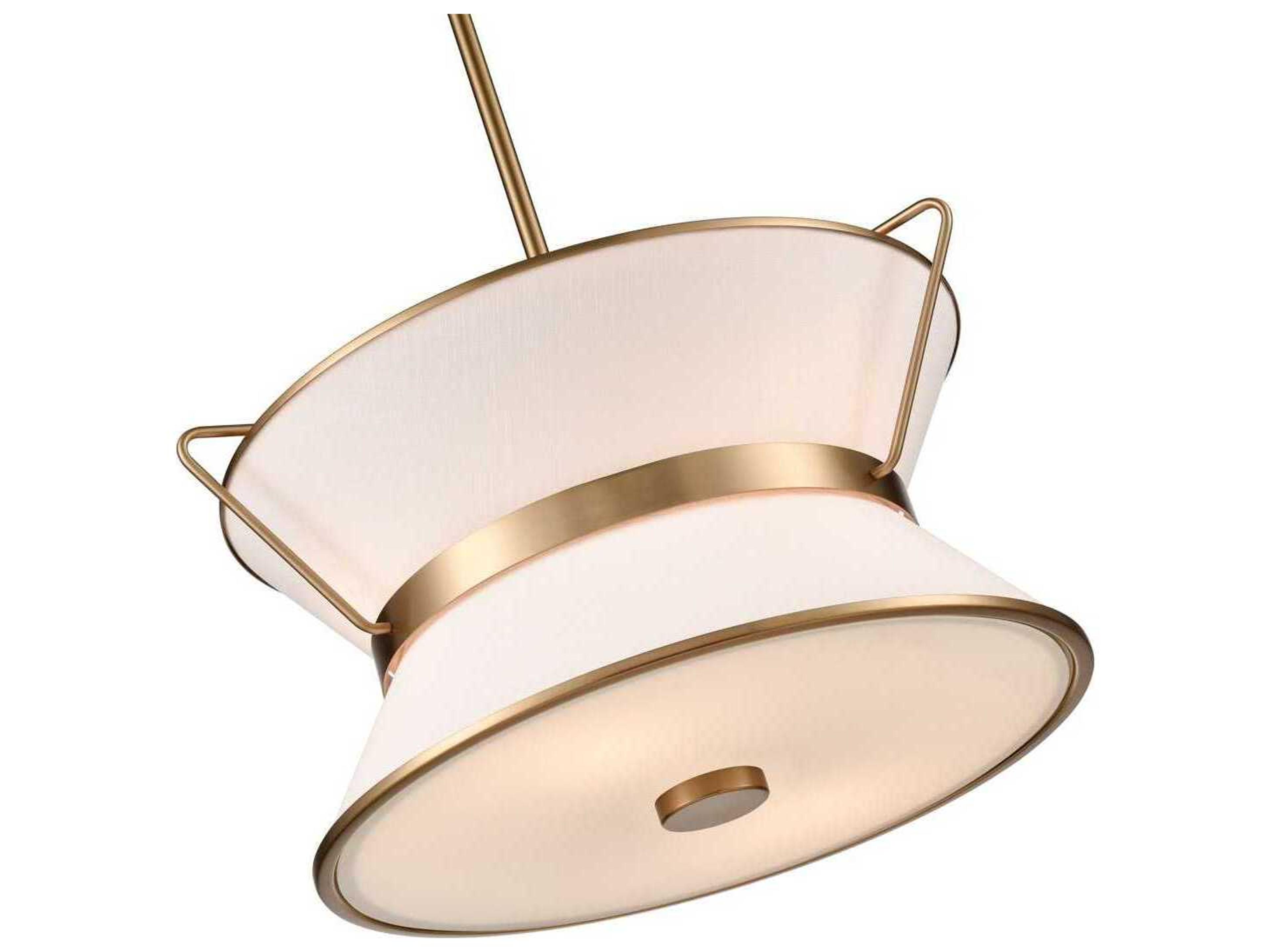 Artcraft Layla 4-Light Brushed Brass Lantern Pendant