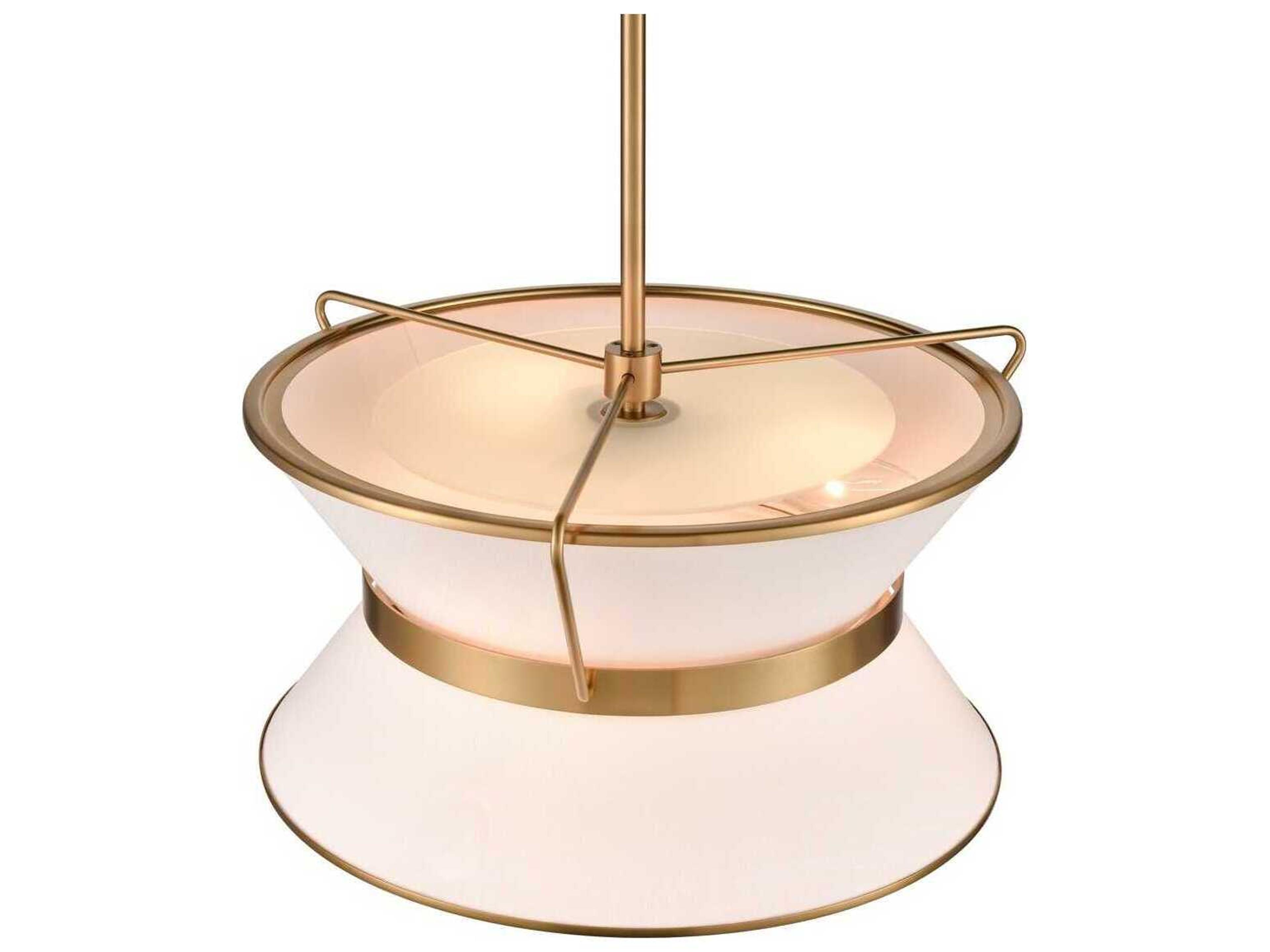 Artcraft Layla 4-Light Brushed Brass Lantern Pendant