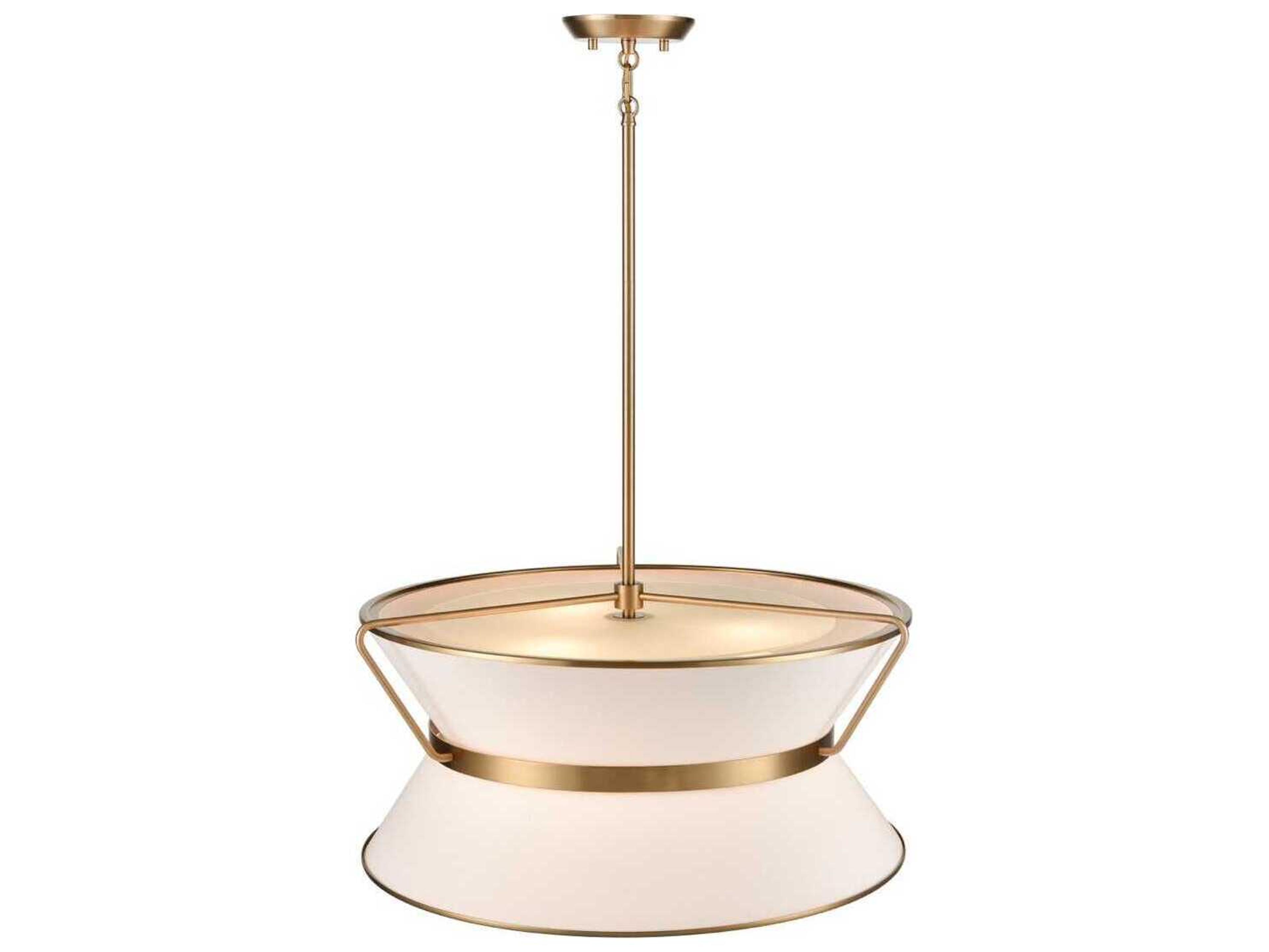 Artcraft Layla 6-Light Brushed Brass Lantern Pendant