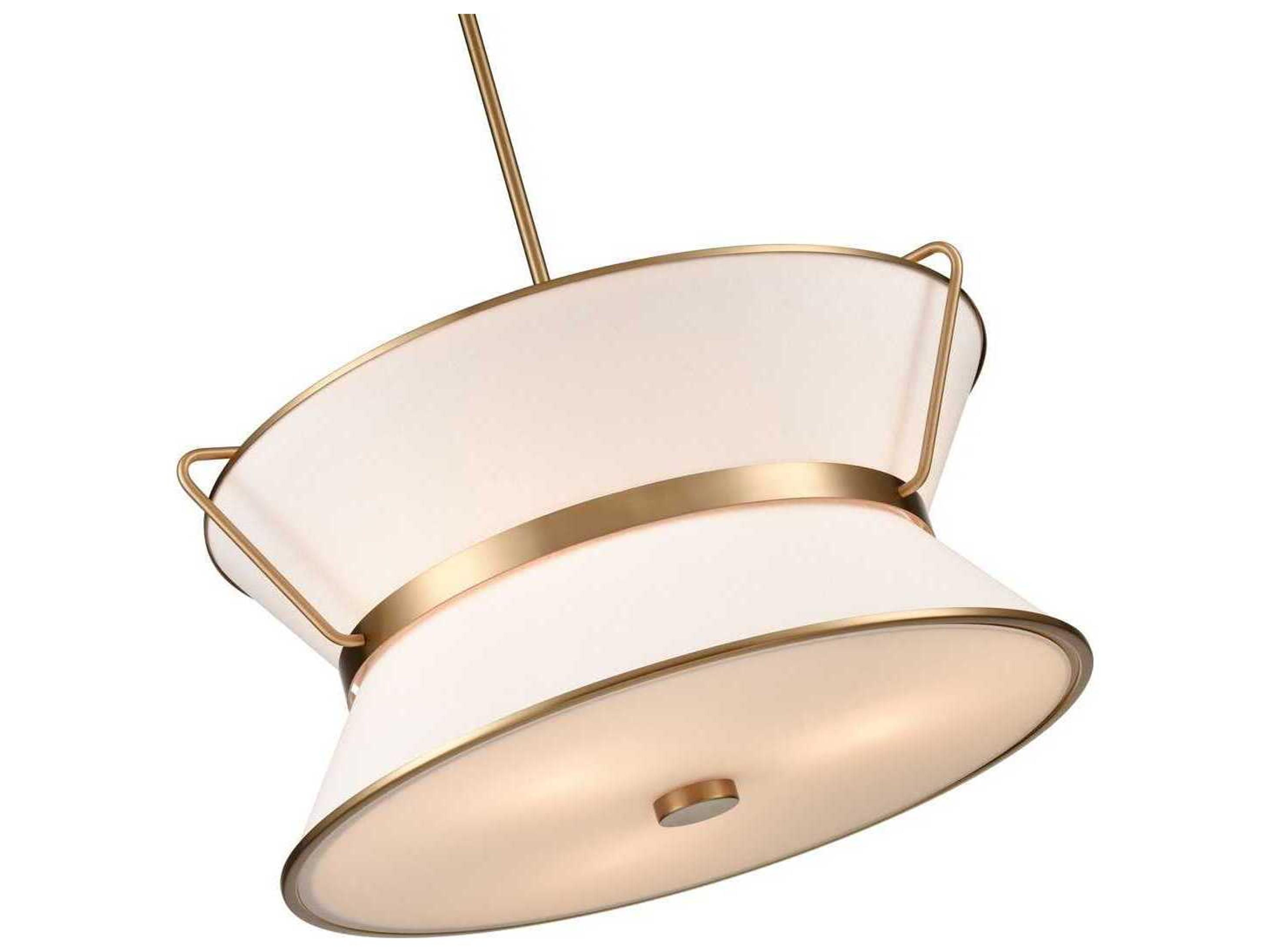 Artcraft Layla 6-Light Brushed Brass Lantern Pendant