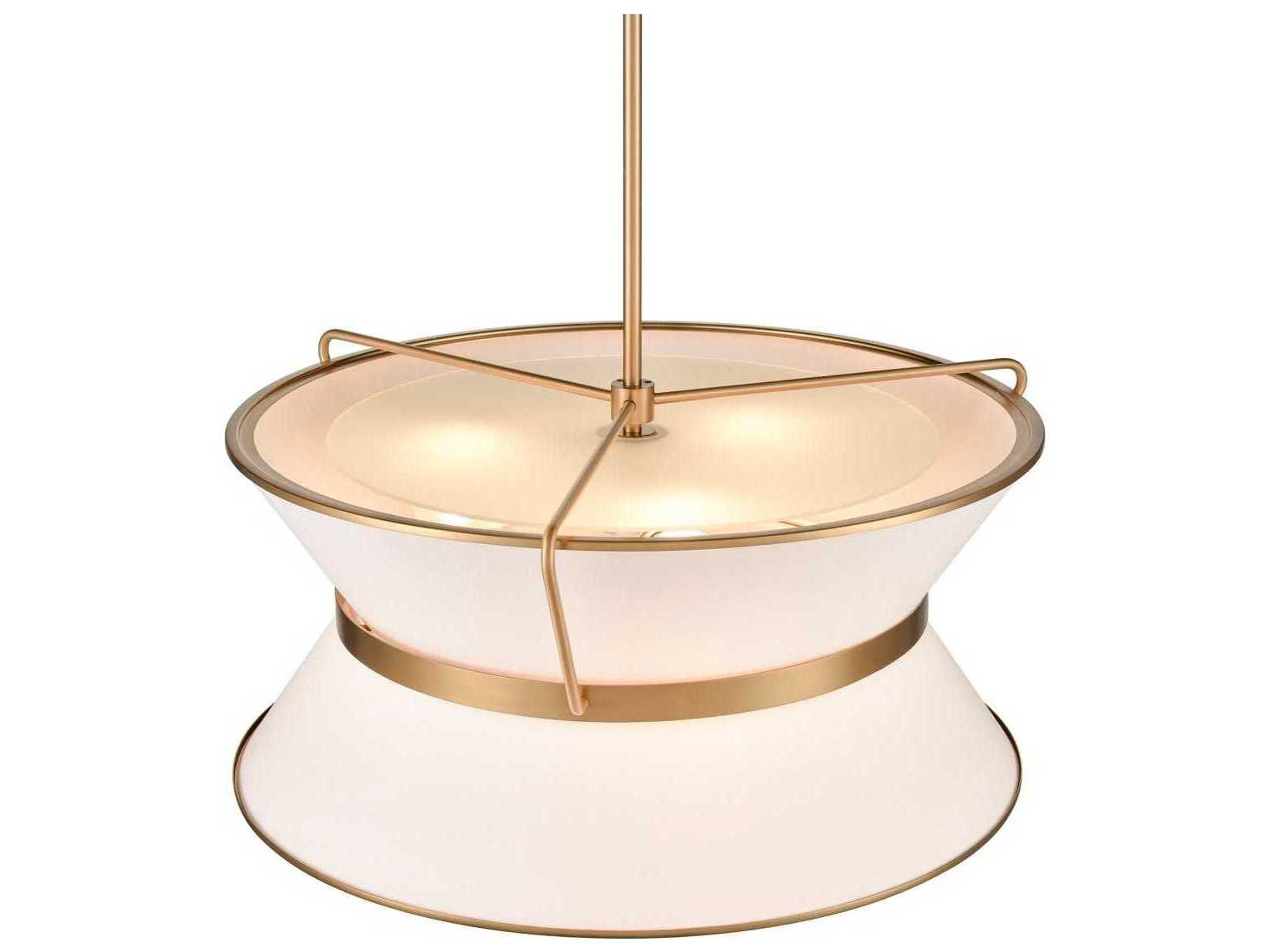 Artcraft Layla 6-Light Brushed Brass Lantern Pendant