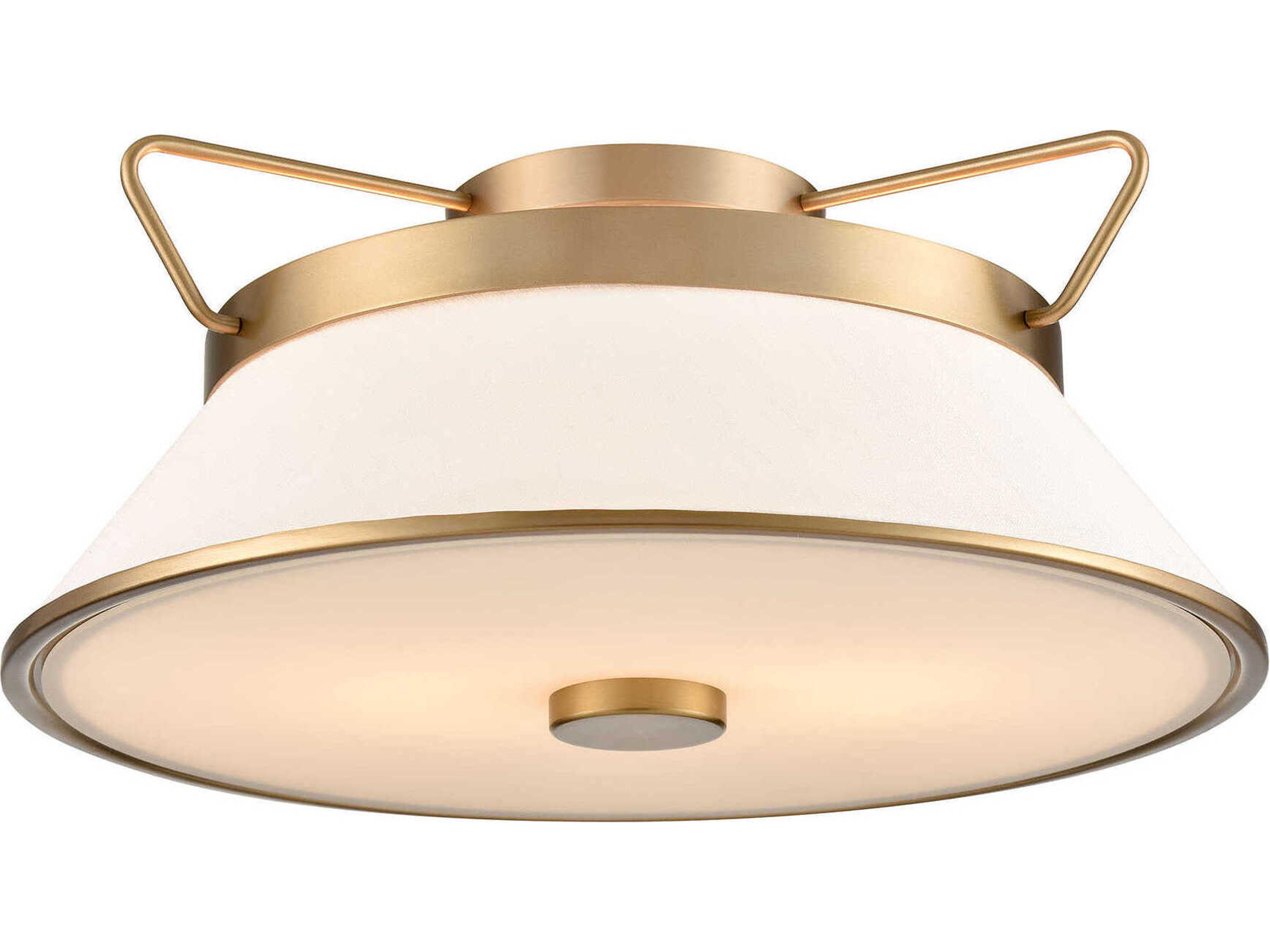 Layla Semi-Flush Mount Ceiling Light in Brushed Brass