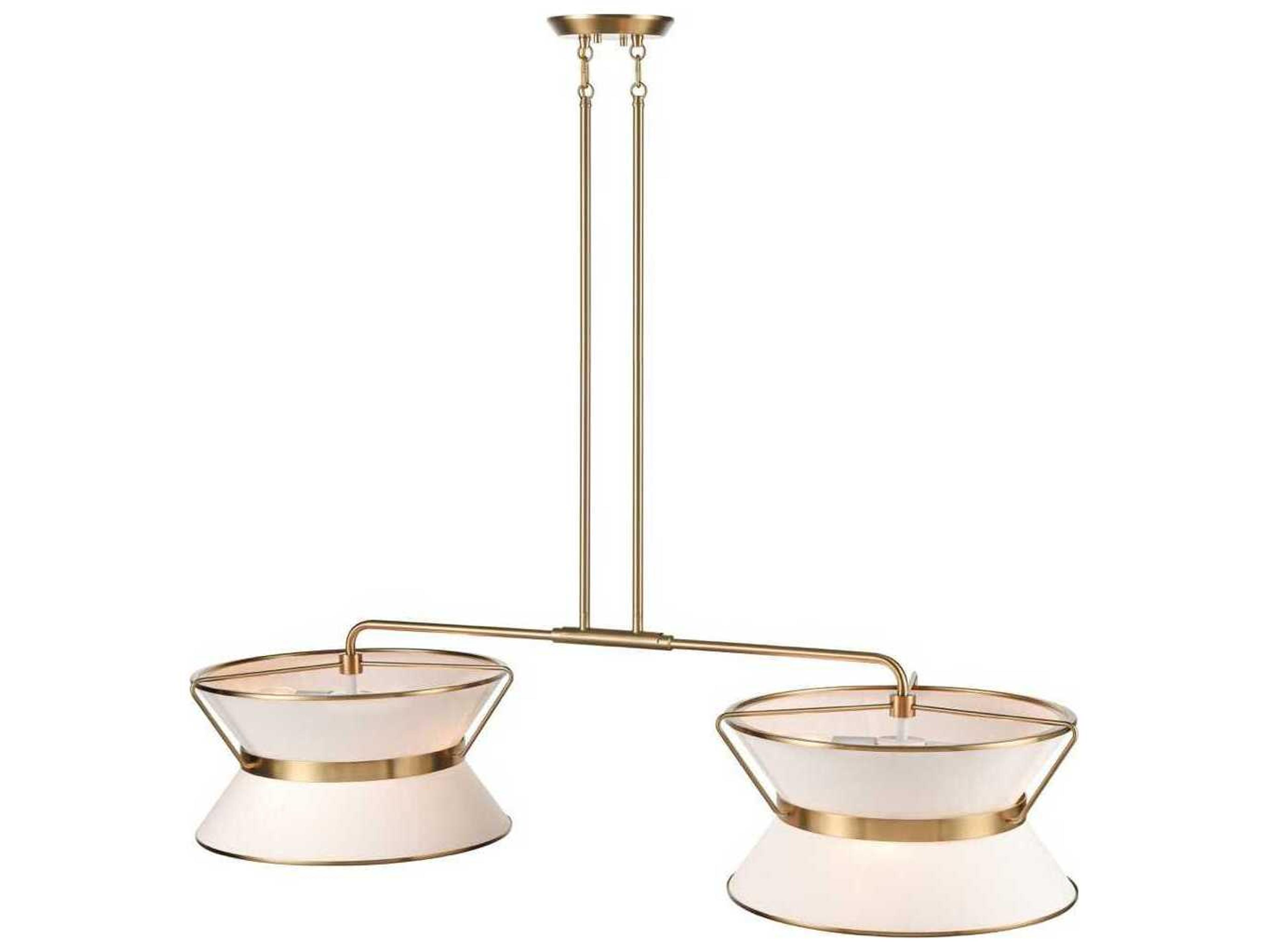 Artcraft Layla 8-Light Brushed Brass Lantern Island Pendant