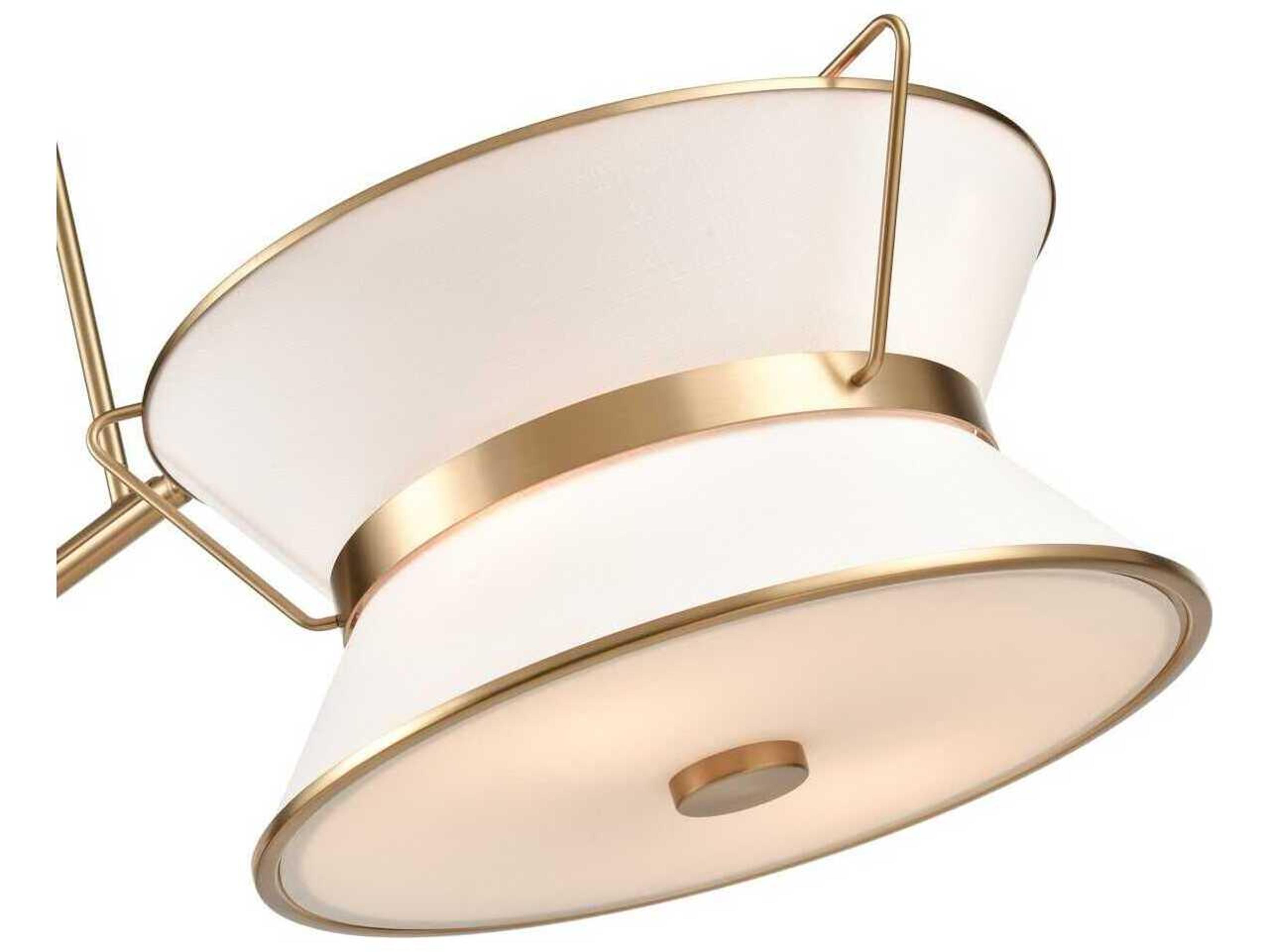 Artcraft Layla 8-Light Brushed Brass Lantern Island Pendant