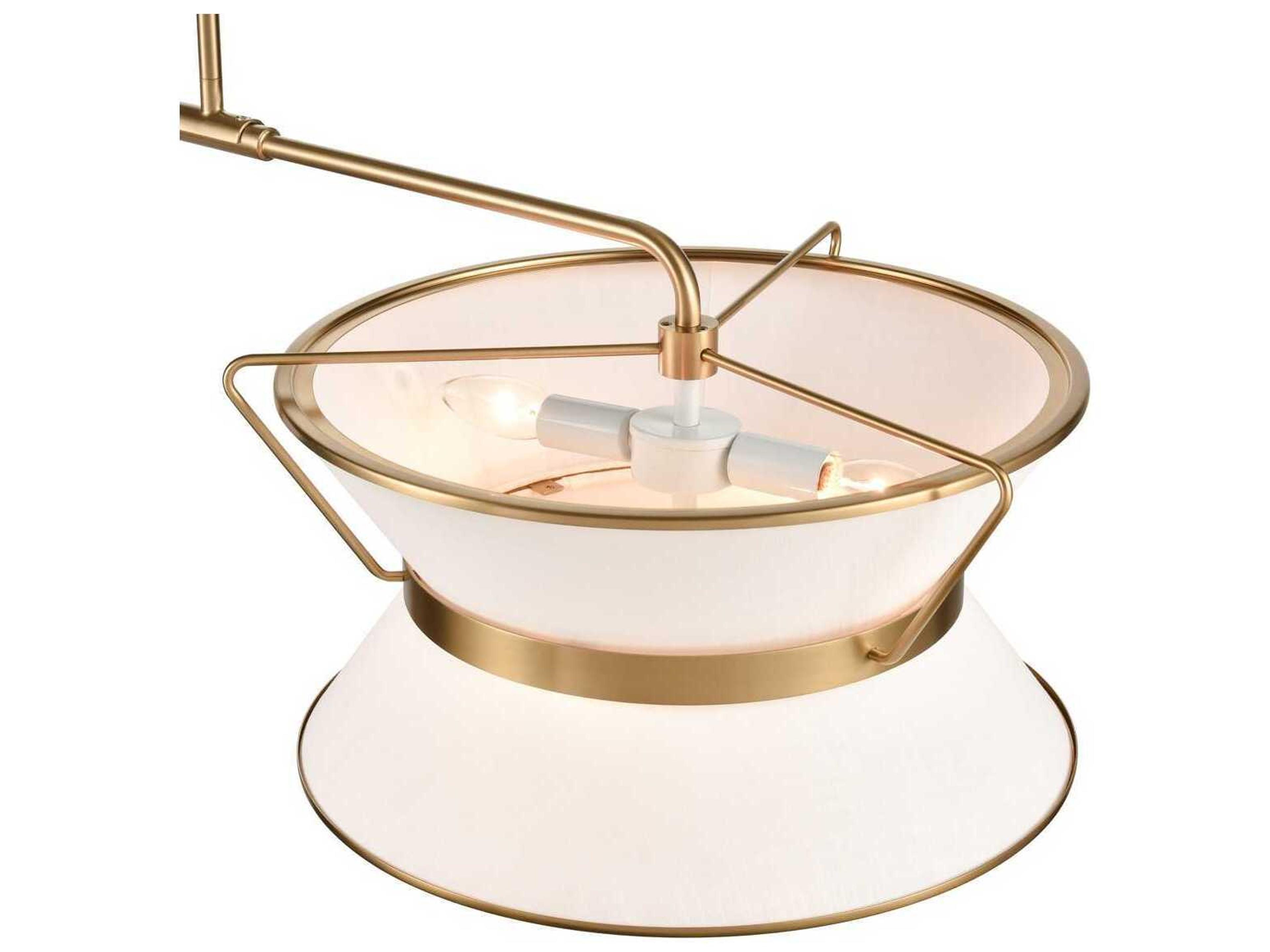 Artcraft Layla 8-Light Brushed Brass Lantern Island Pendant