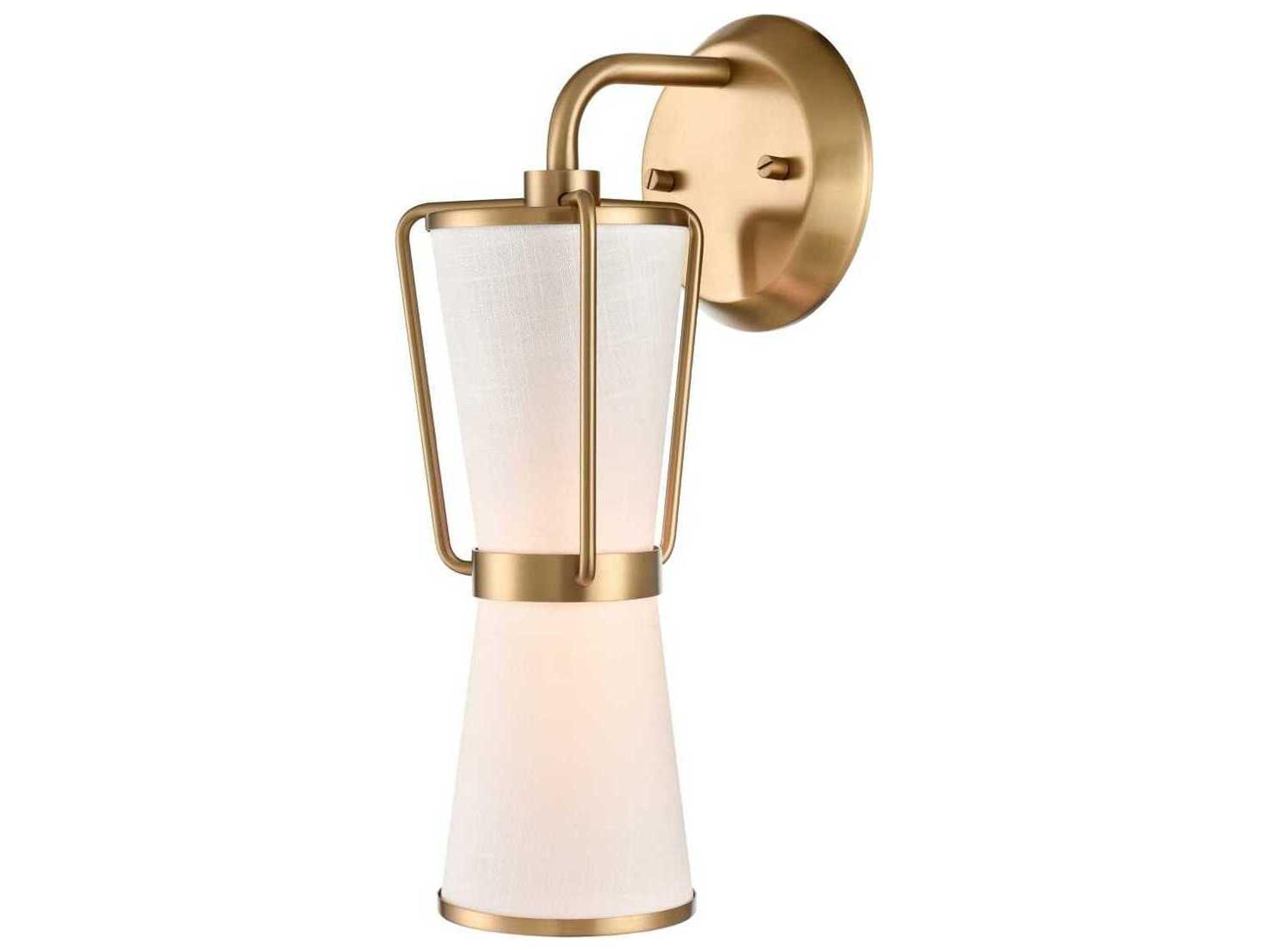 Artcraft Layla 1-Light Brushed Brass Wall Sconce