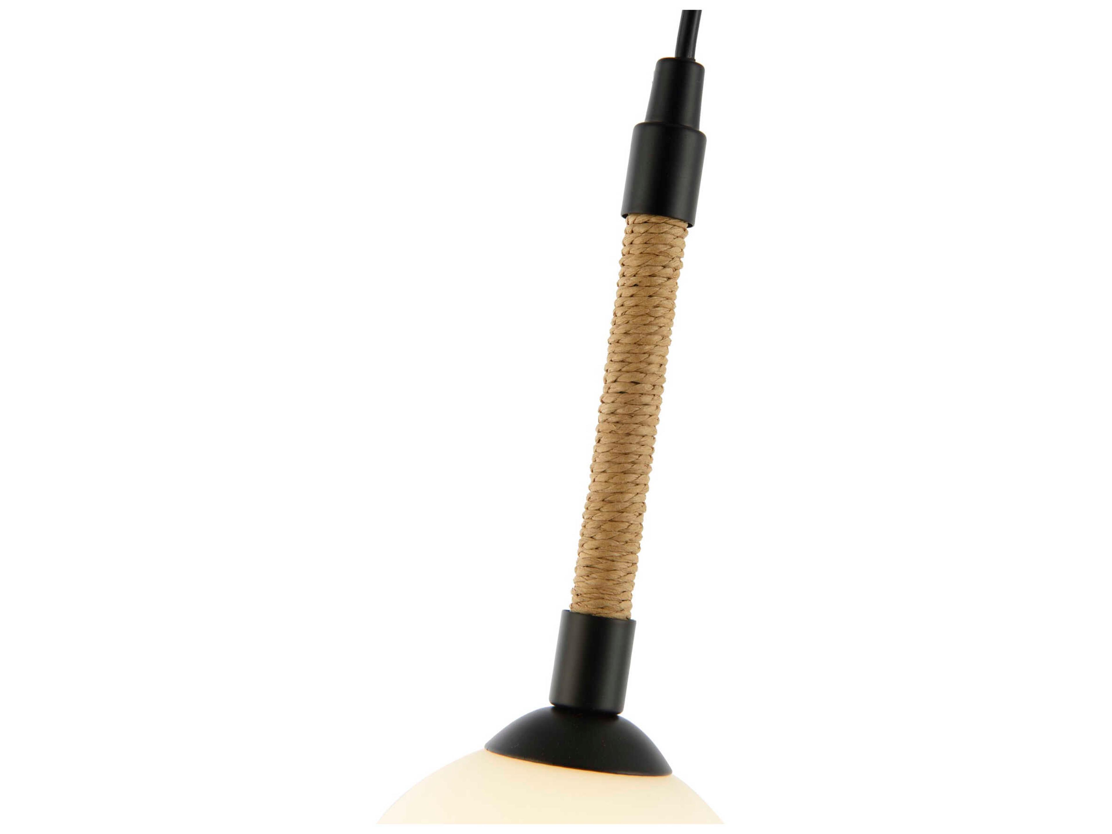 Artcraft Capilano 1-Light Black Globe Mini Pendant