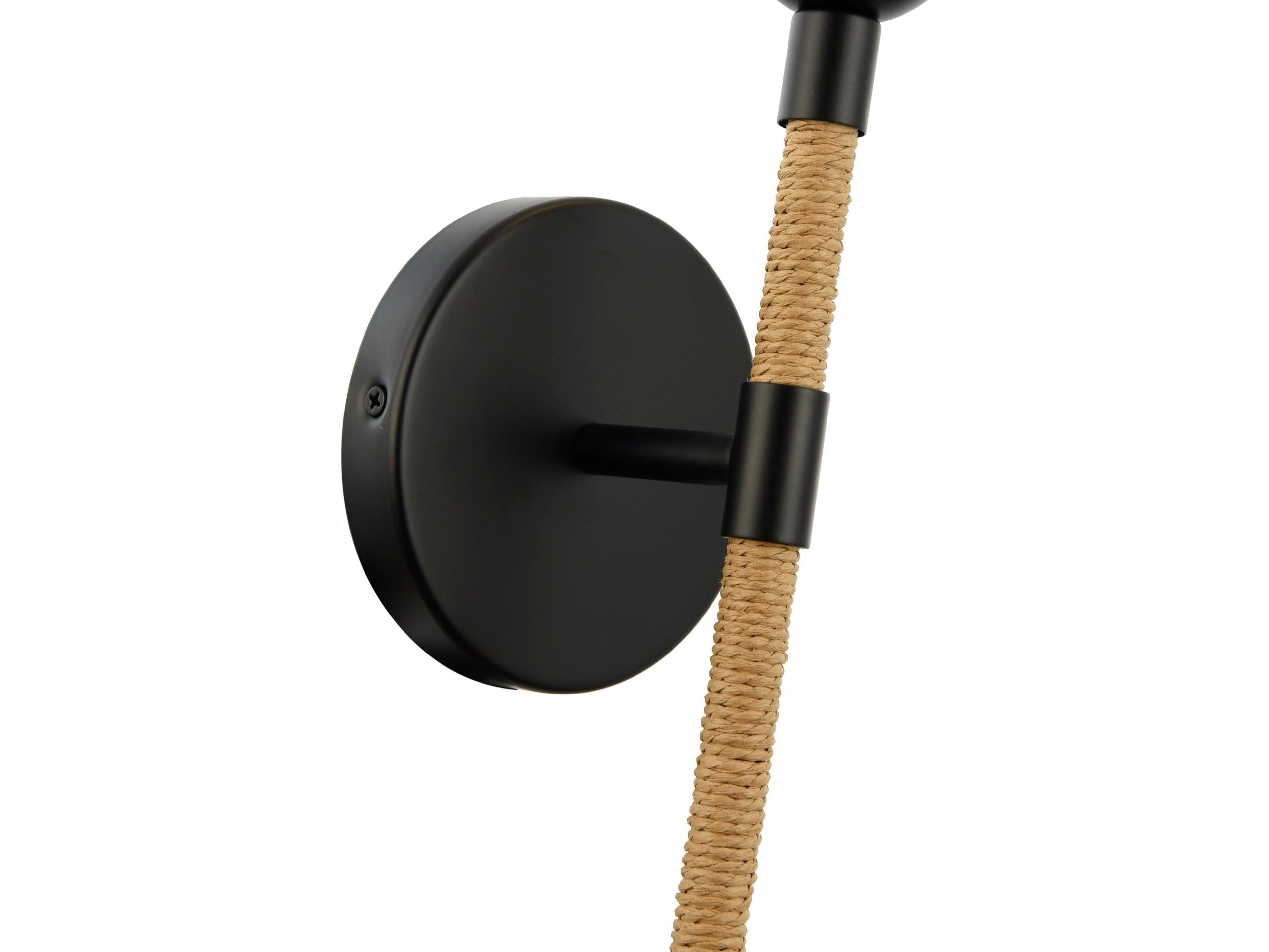 Artcraft Capilano 1-Light Black Wall Sconce