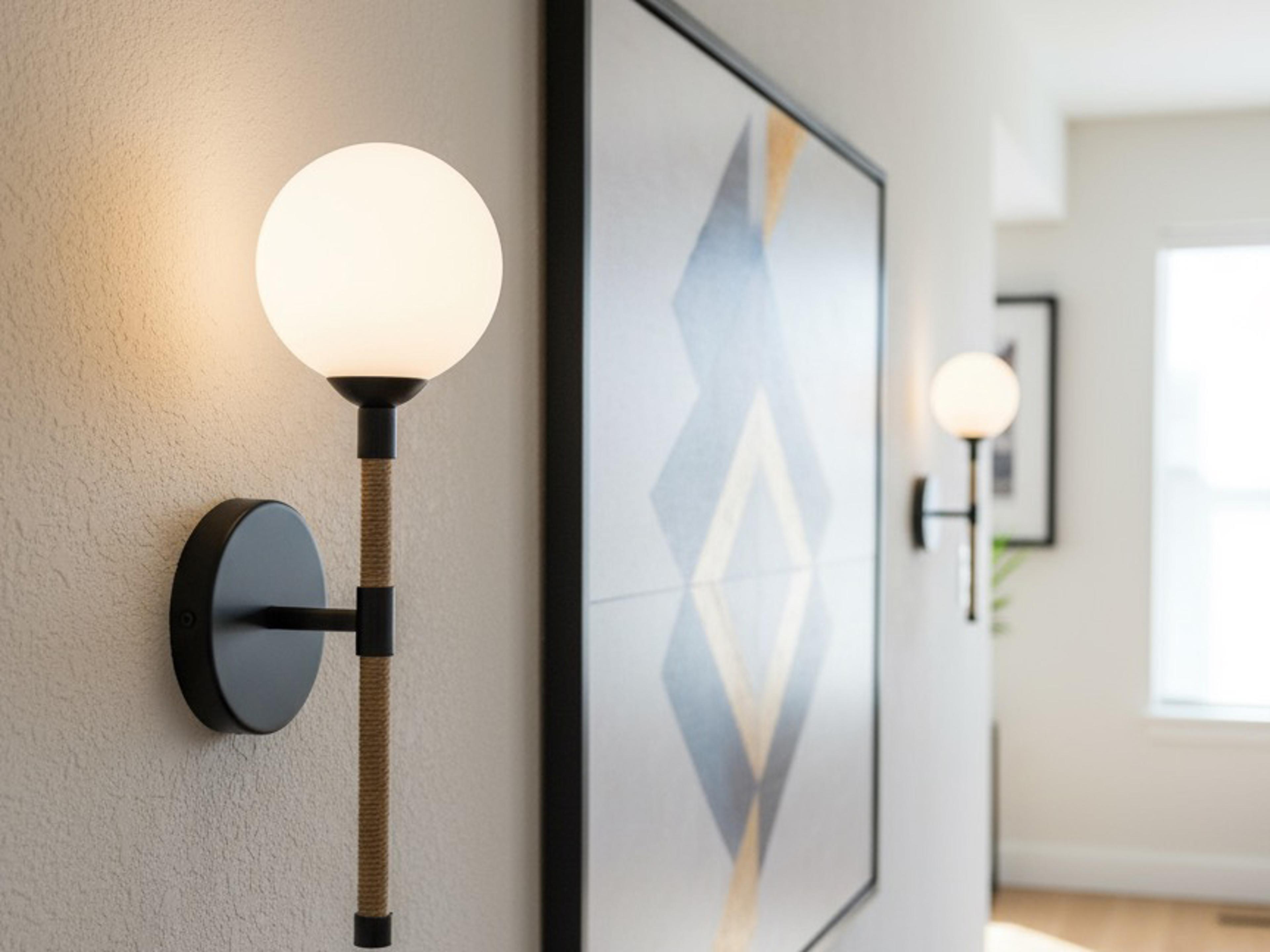 Artcraft Capilano 1-Light Black Wall Sconce