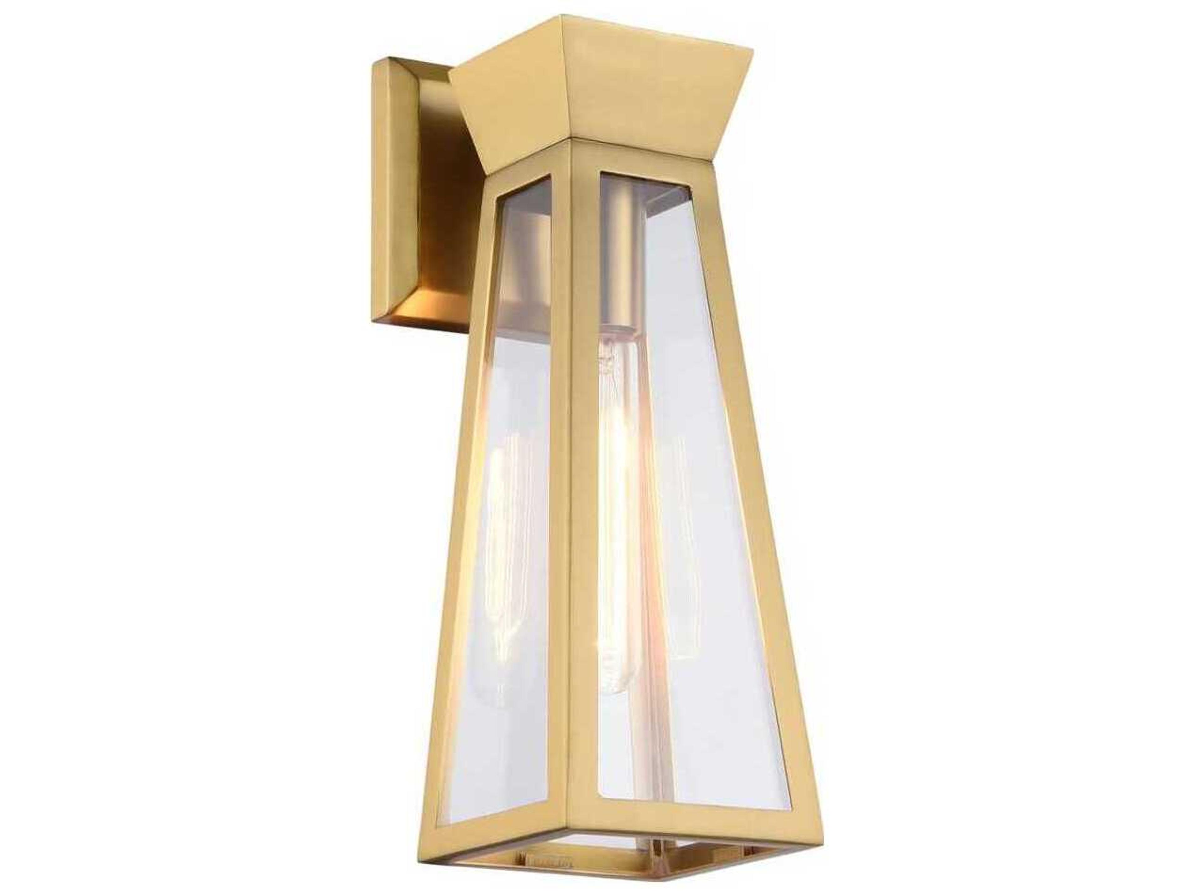 Artcraft Lucian 1-Light Brushed Brass Wall Sconce