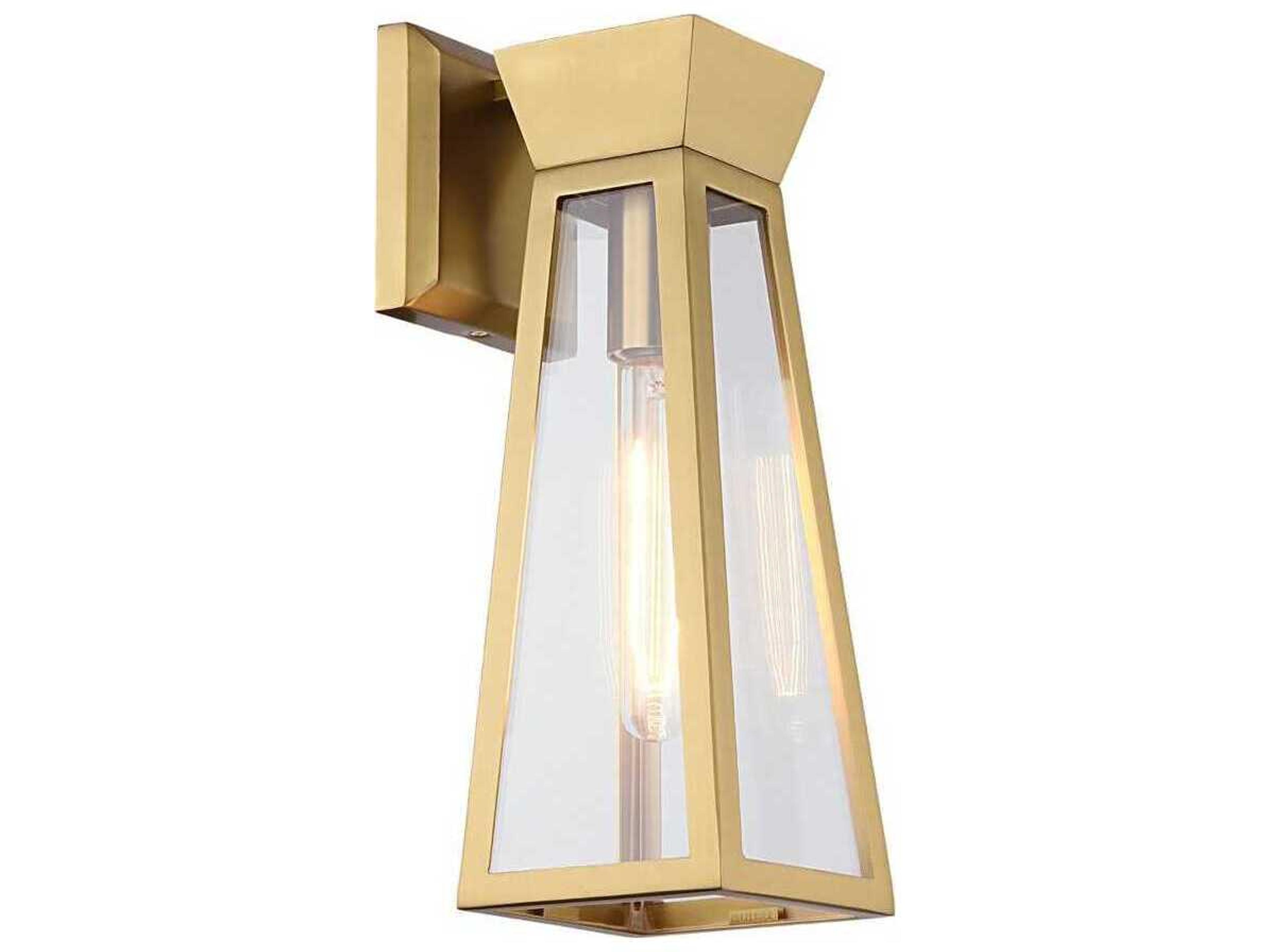 Artcraft Lucian 1-Light Brushed Brass Wall Sconce