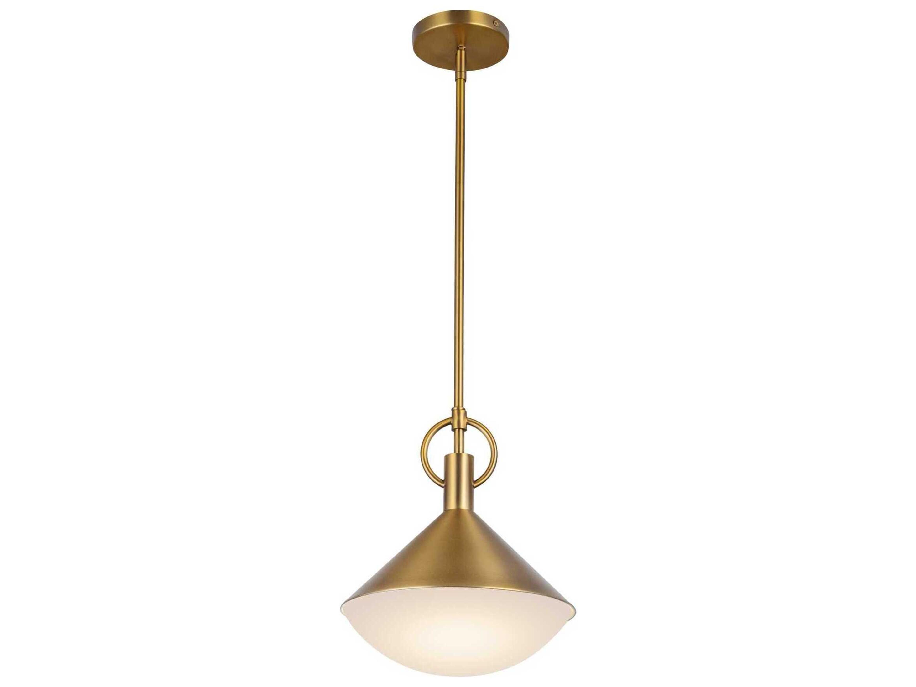 Artcraft Abruzzo 1-Light Brass Mini Pendant