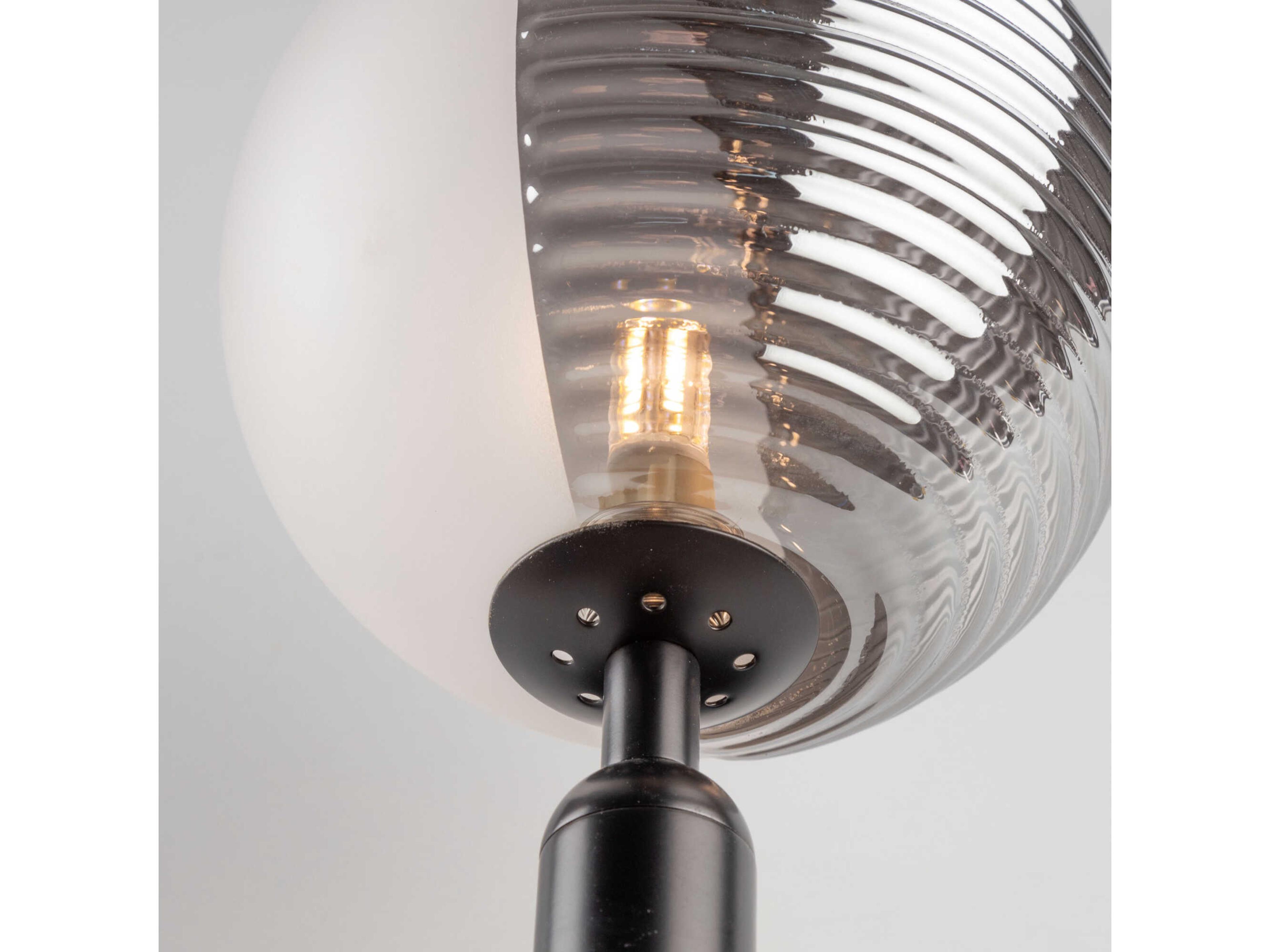 Artcraft Bolla 1-Light Black Wall Sconce