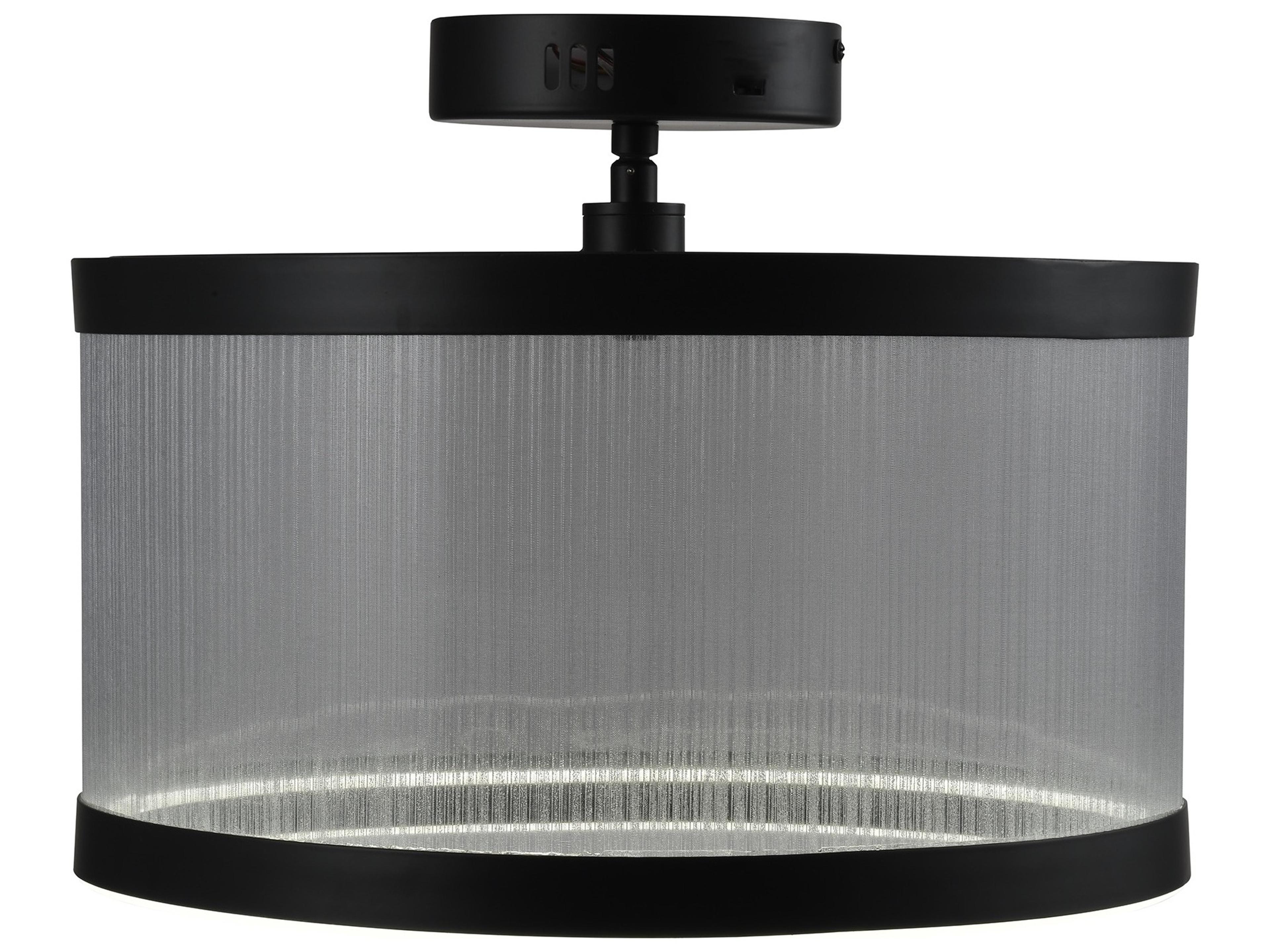 Artcraft Cora Silver Semi Flush Mount