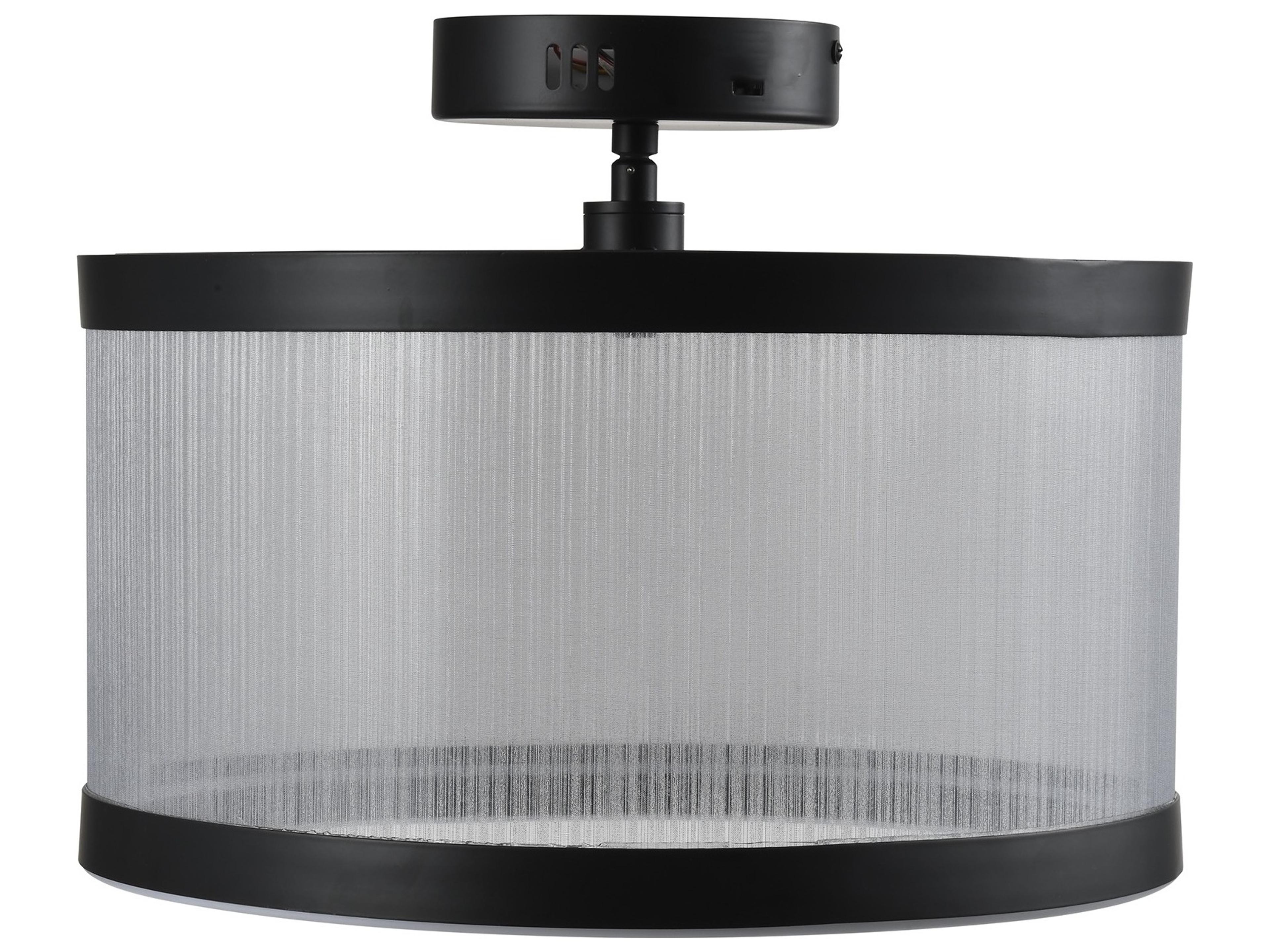 Artcraft Cora Silver Semi Flush Mount