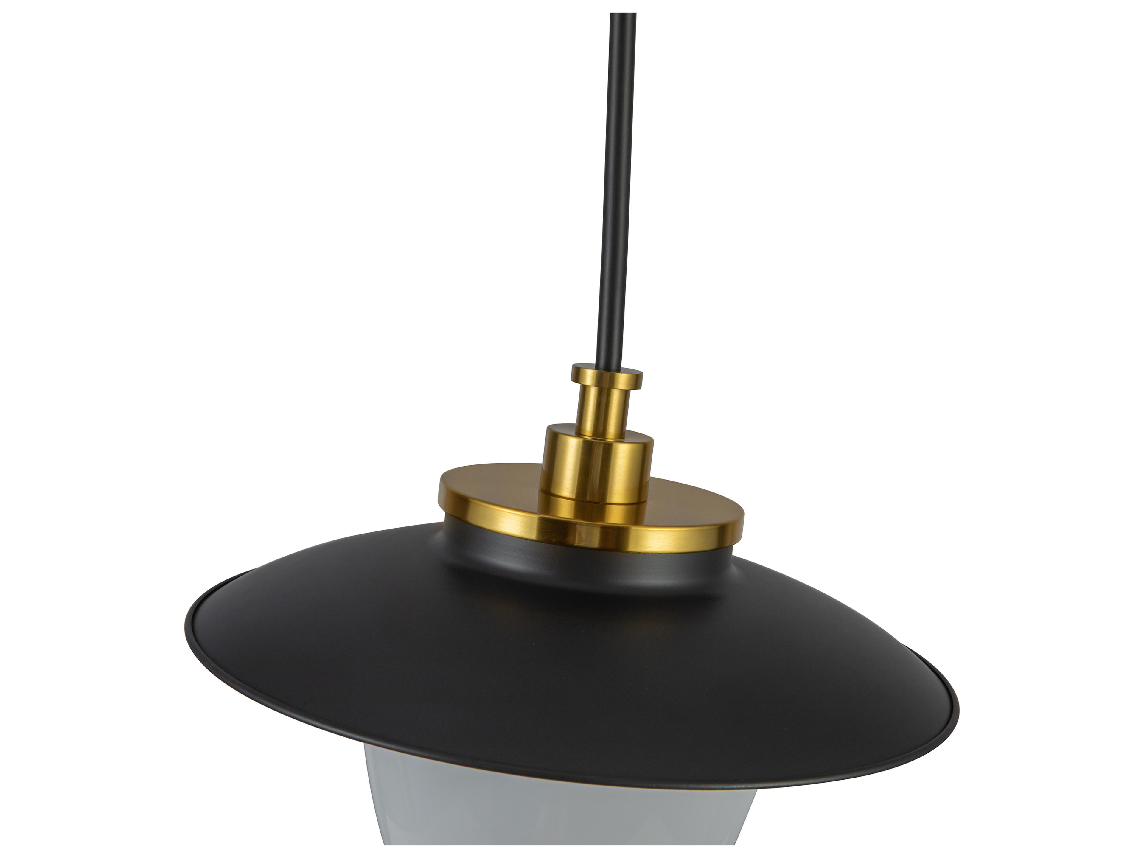 Artcraft Dahlia 1-Light Black Pendant