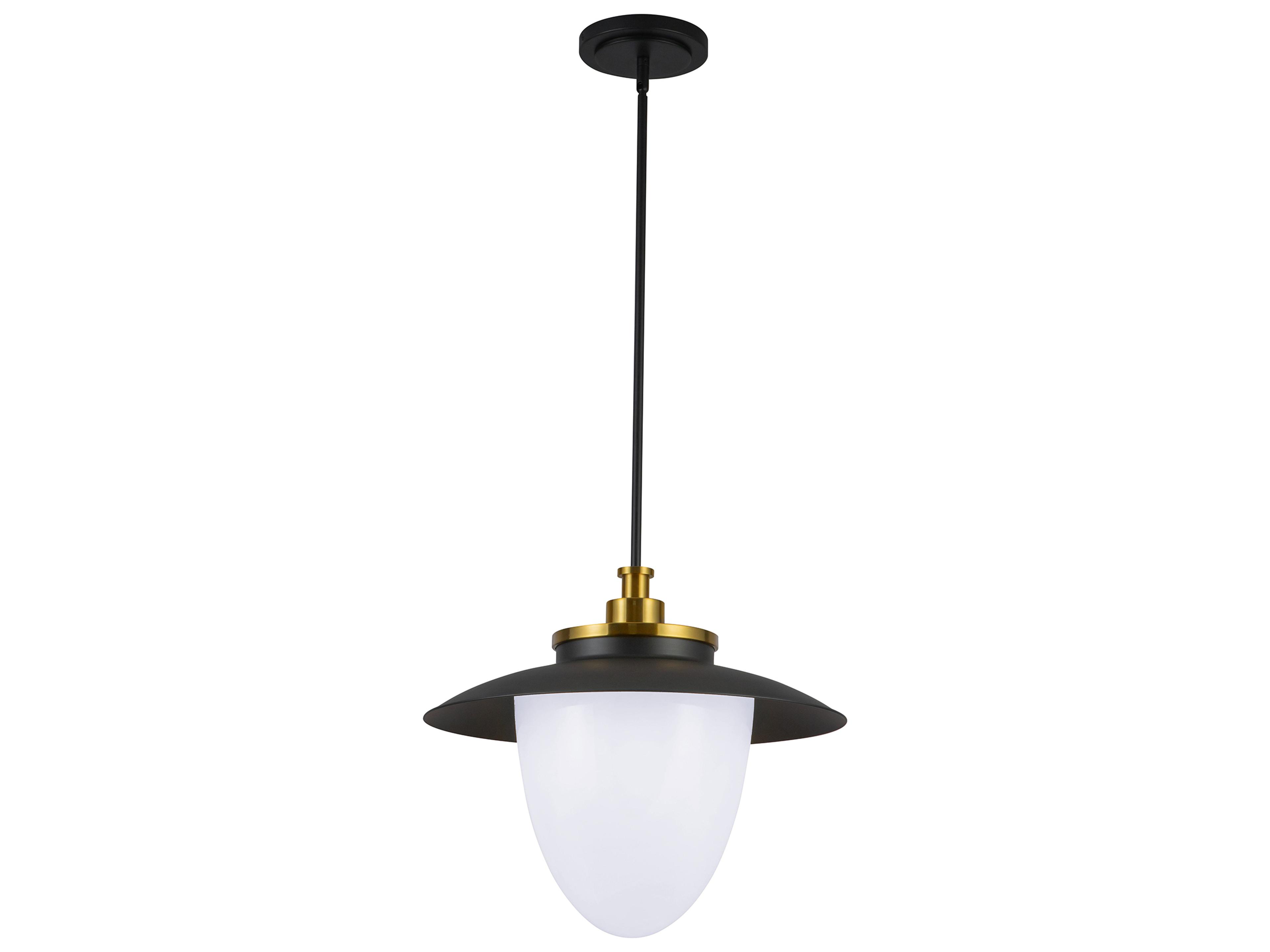 Artcraft Dahlia 3-Light Black Pendant