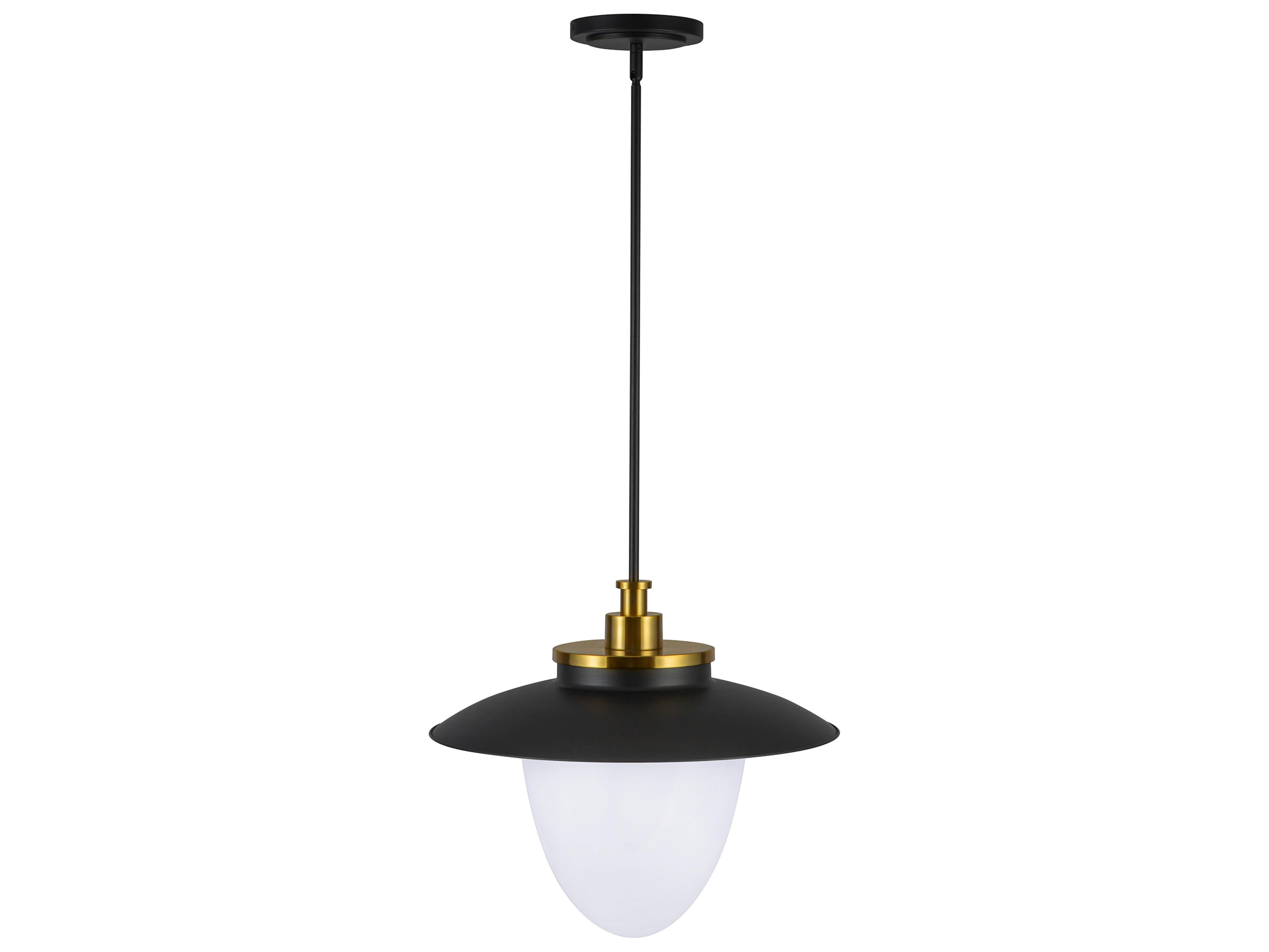 Artcraft Dahlia 3-Light Black Pendant