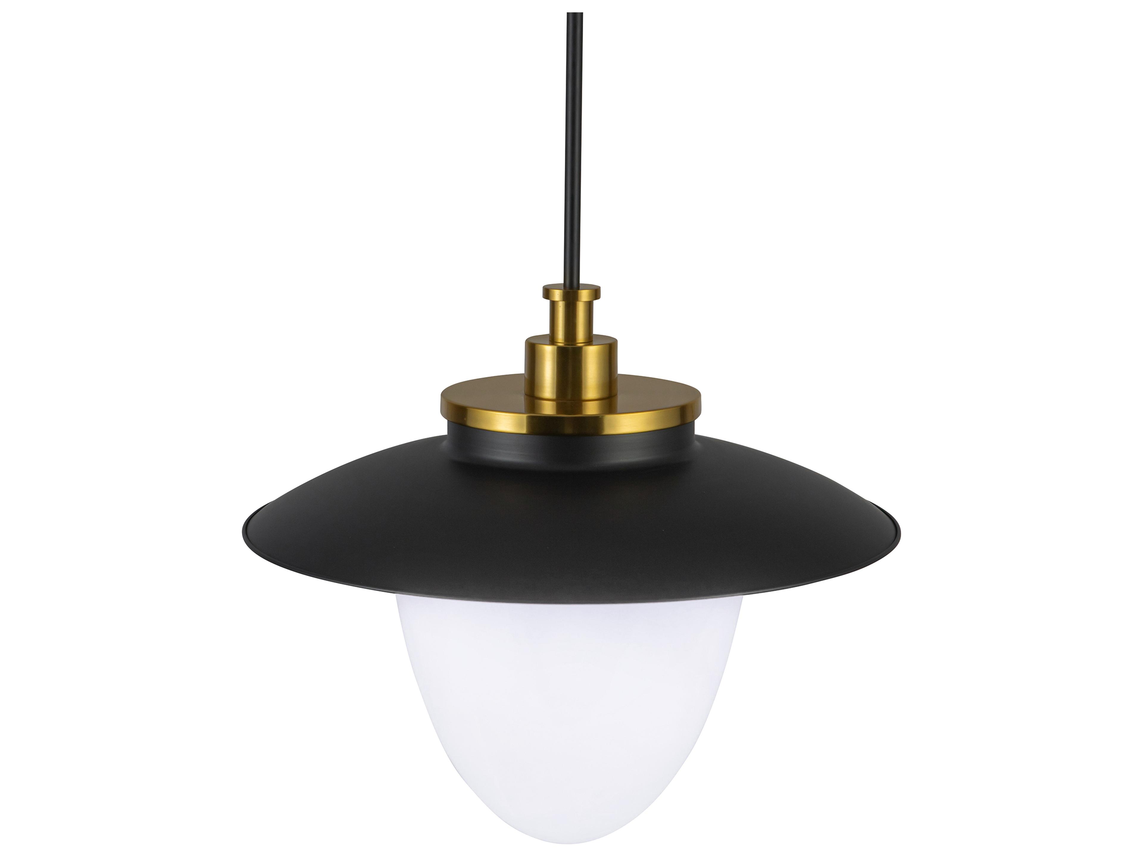 Artcraft Dahlia 3-Light Black Pendant
