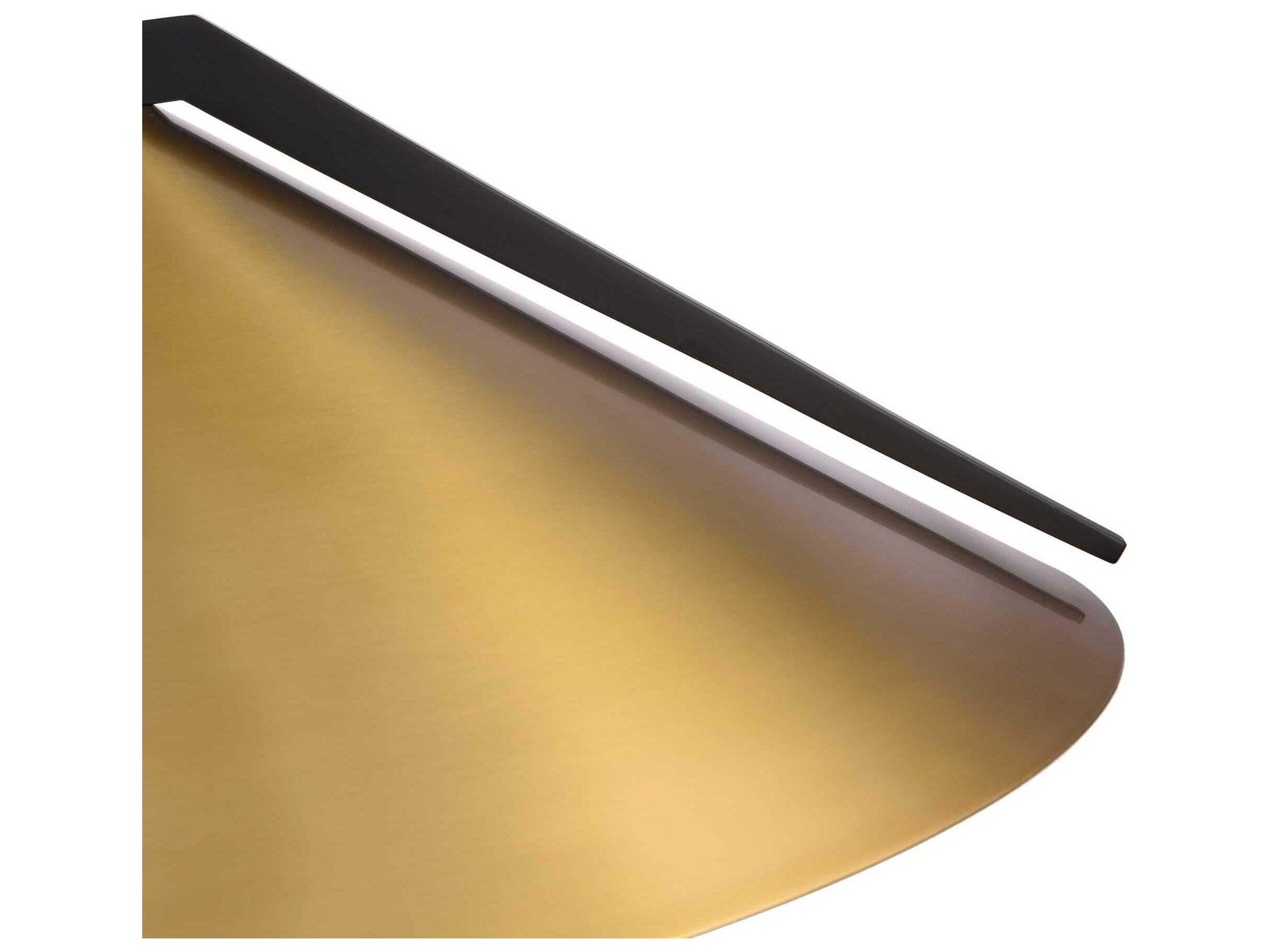 Artcraft Baltic 3-Light Brass Black Pendant