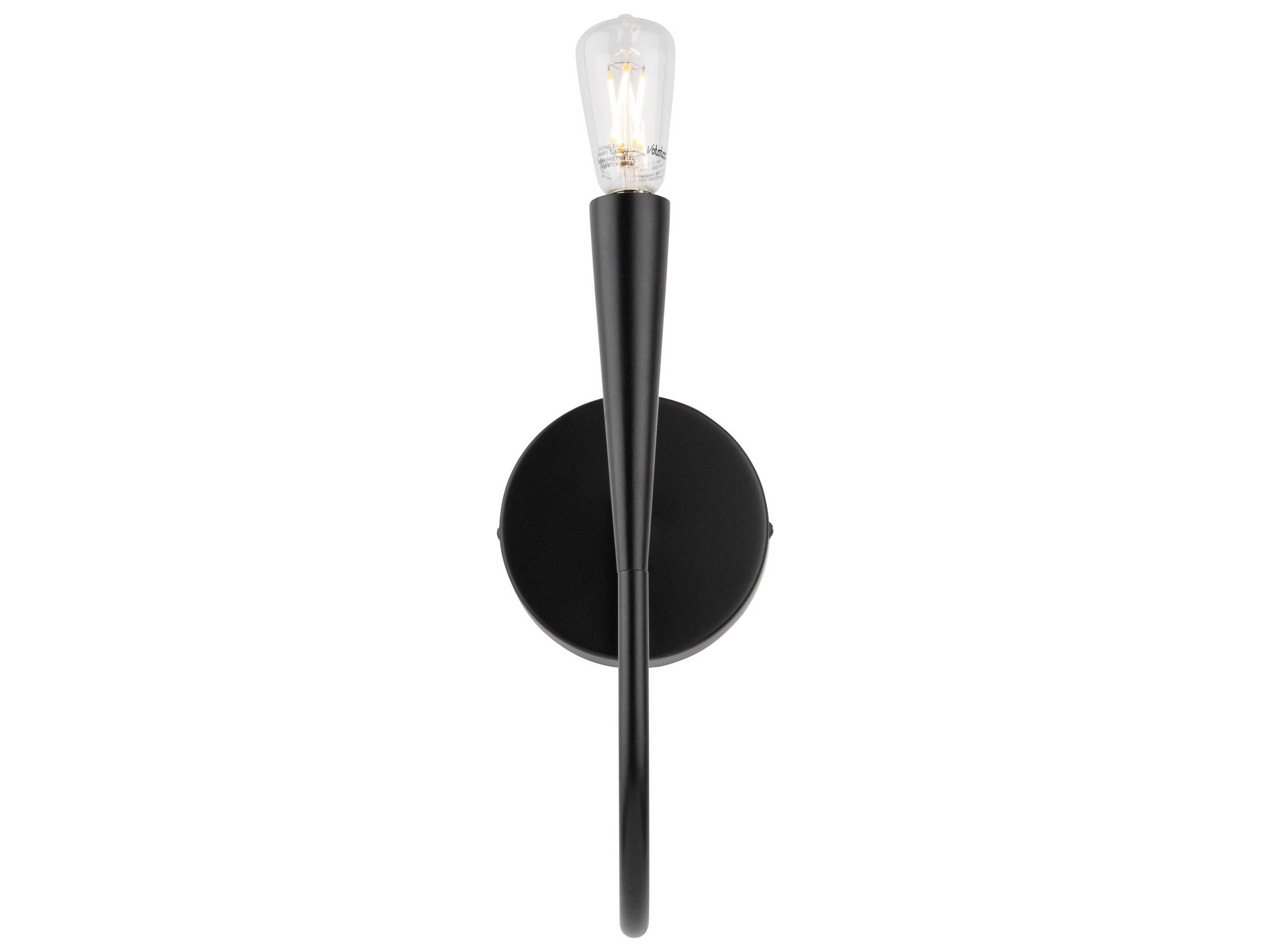 Artcraft Bronte 1-Light Black Wall Sconce