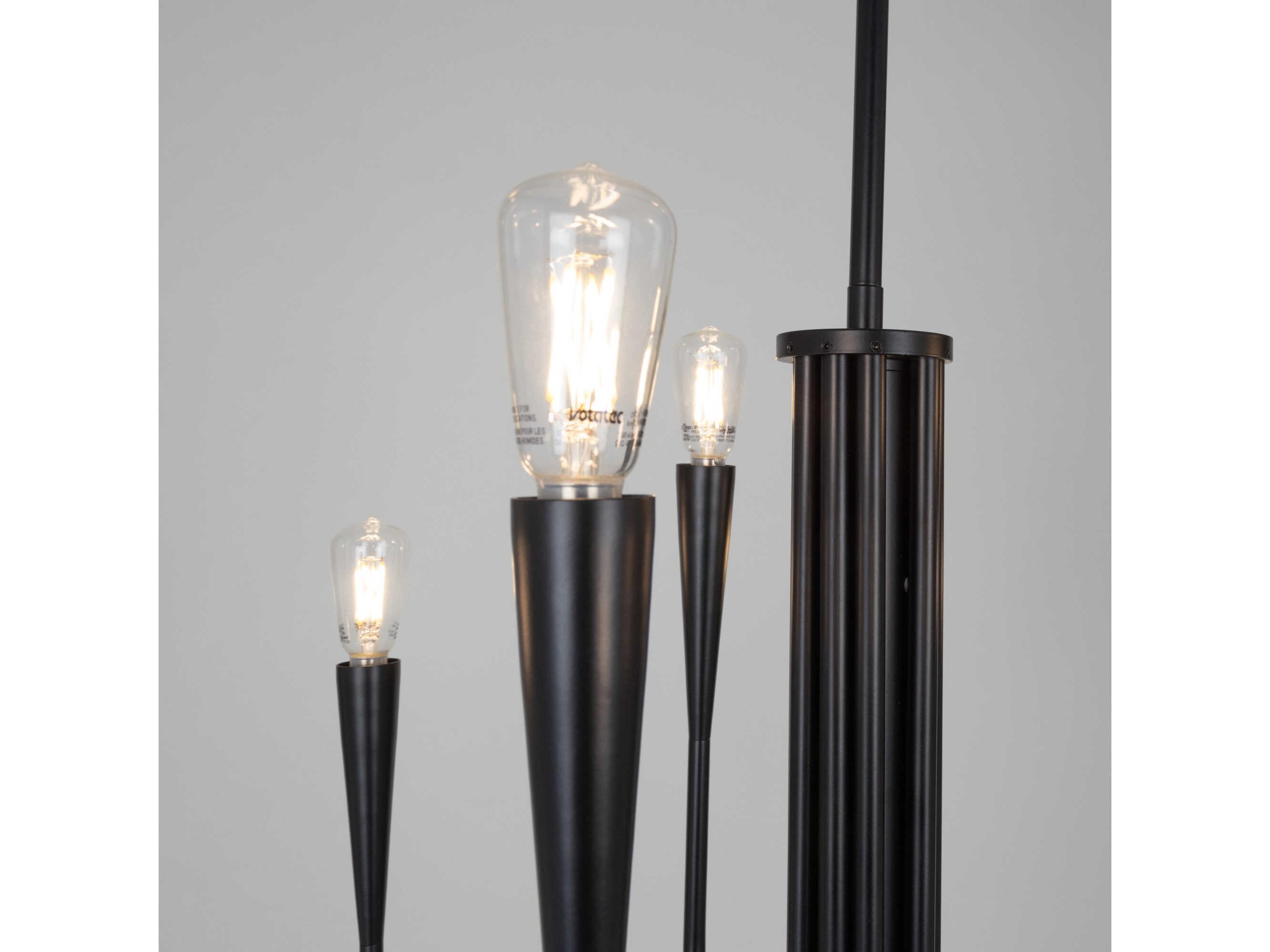 Artcraft Bronte 9-Light Black Chandelier