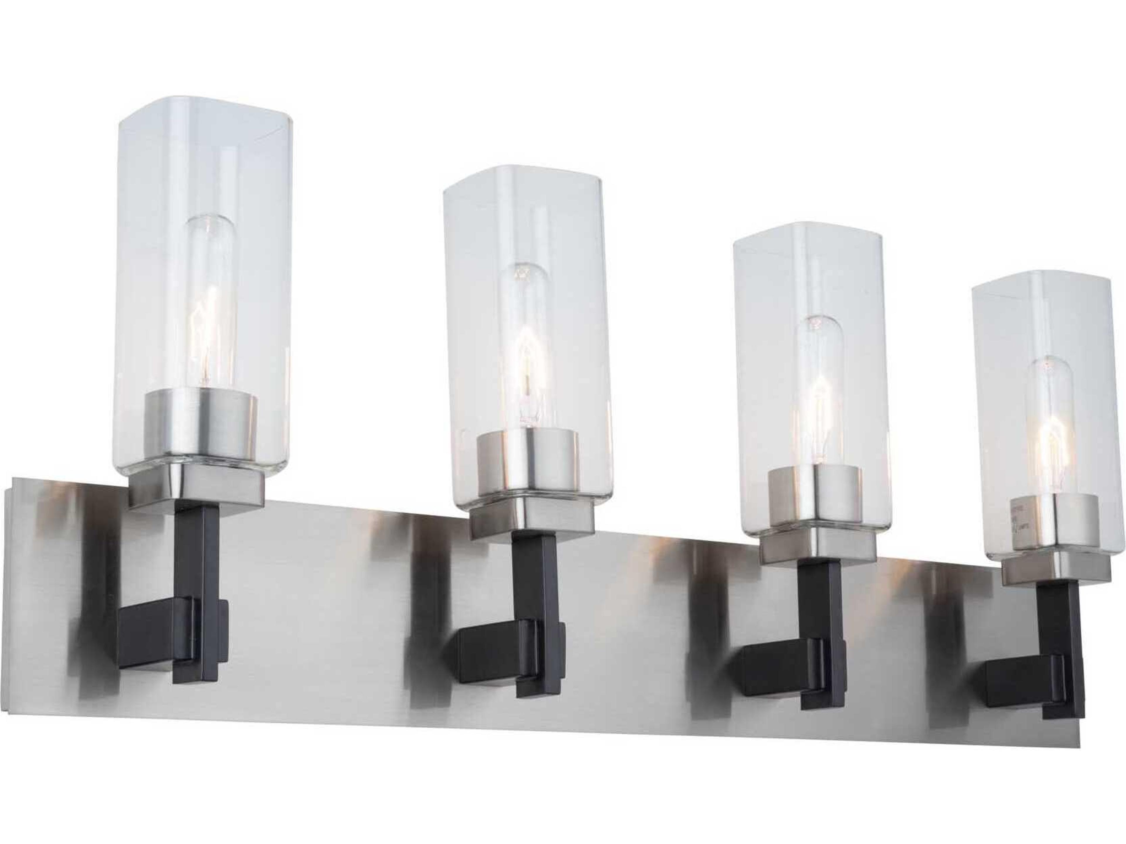 Artcraft Arlington 4-Light Satin Nickel Vanity Light