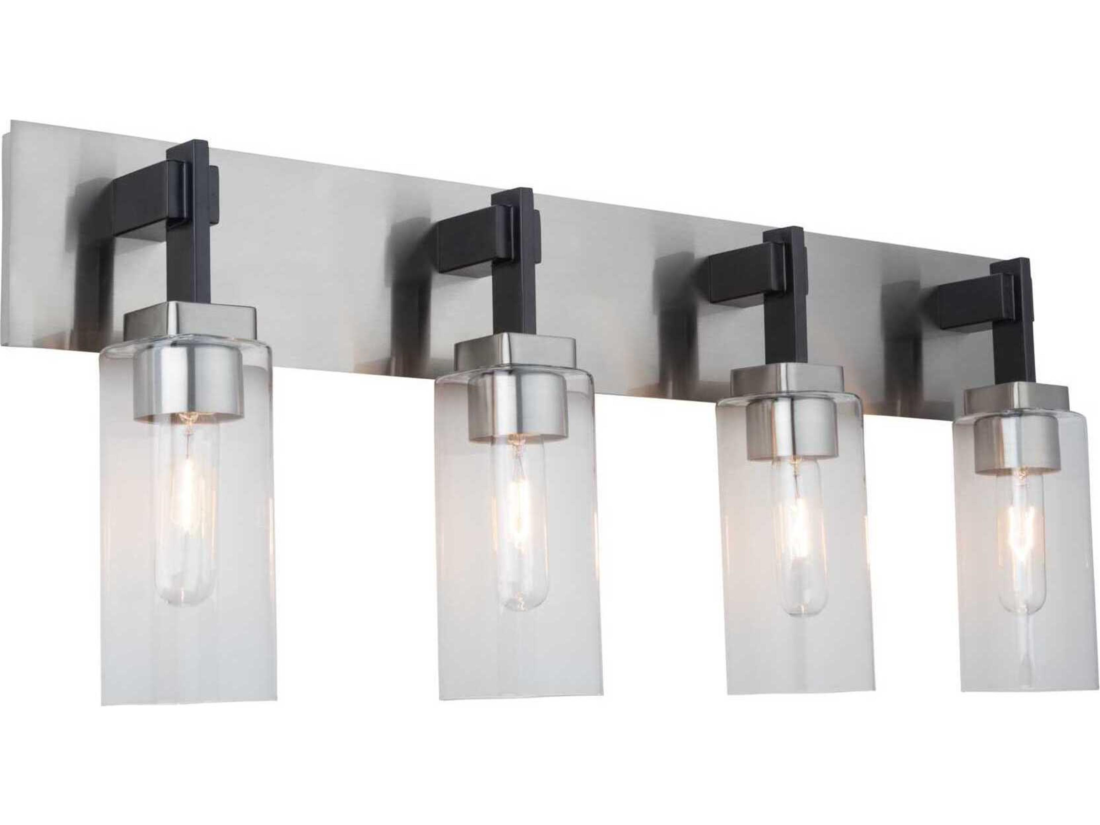 Artcraft Arlington 4-Light Satin Nickel Vanity Light