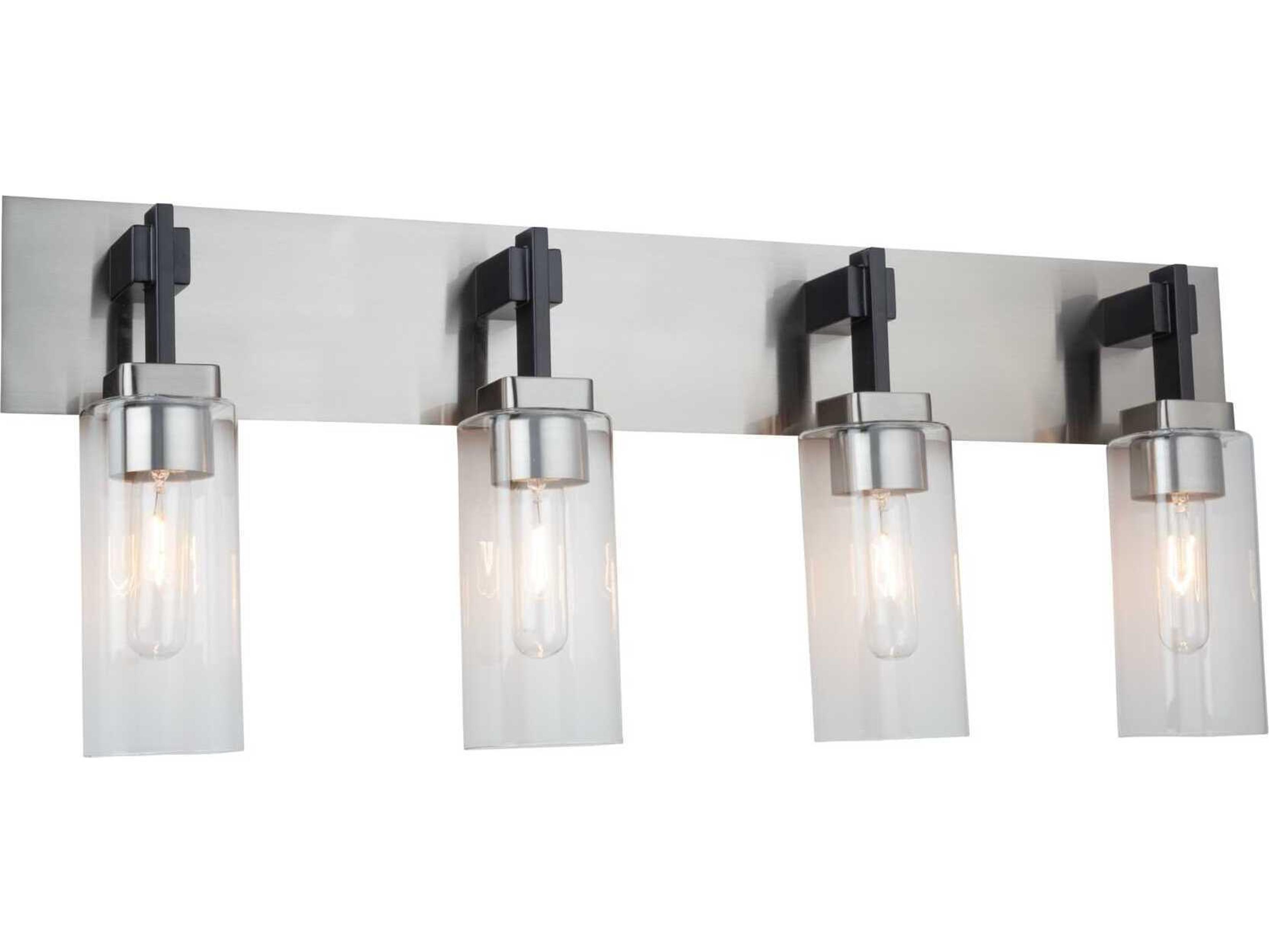 Artcraft Arlington 4-Light Satin Nickel Vanity Light