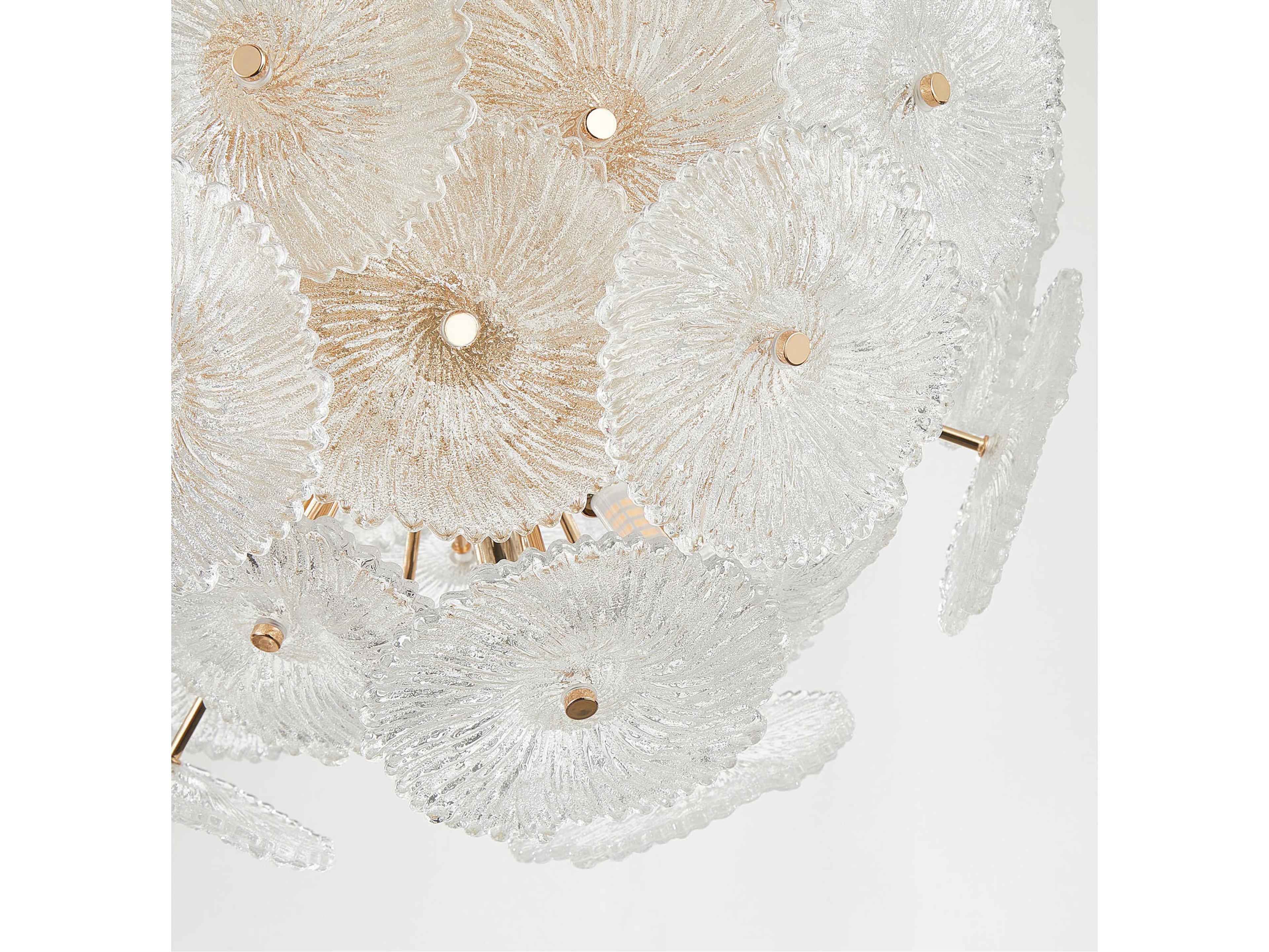 Artcraft Bloom 18-Light Brass Pendant