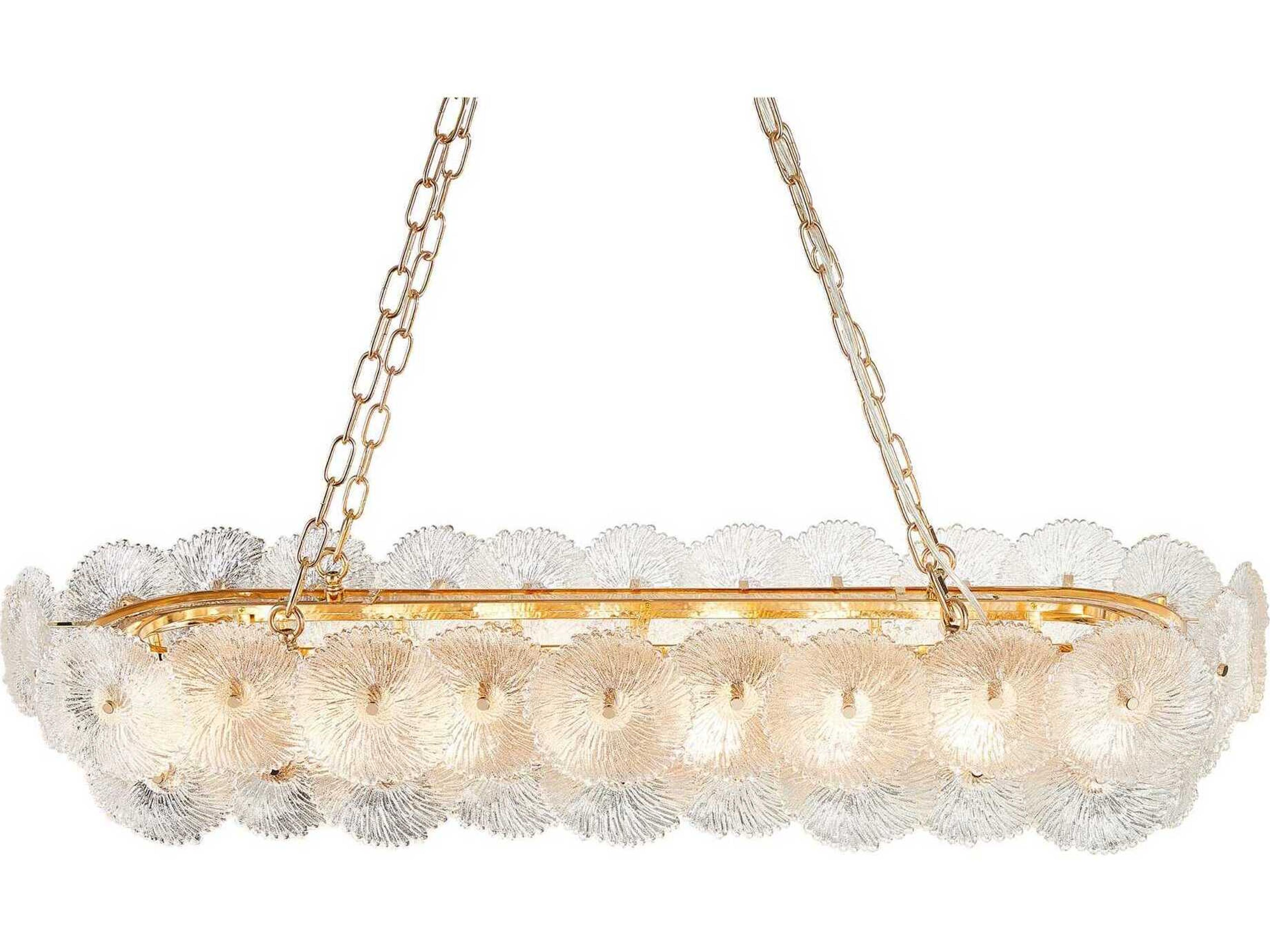 Artcraft Bloom 18-Light Brass Island Pendant