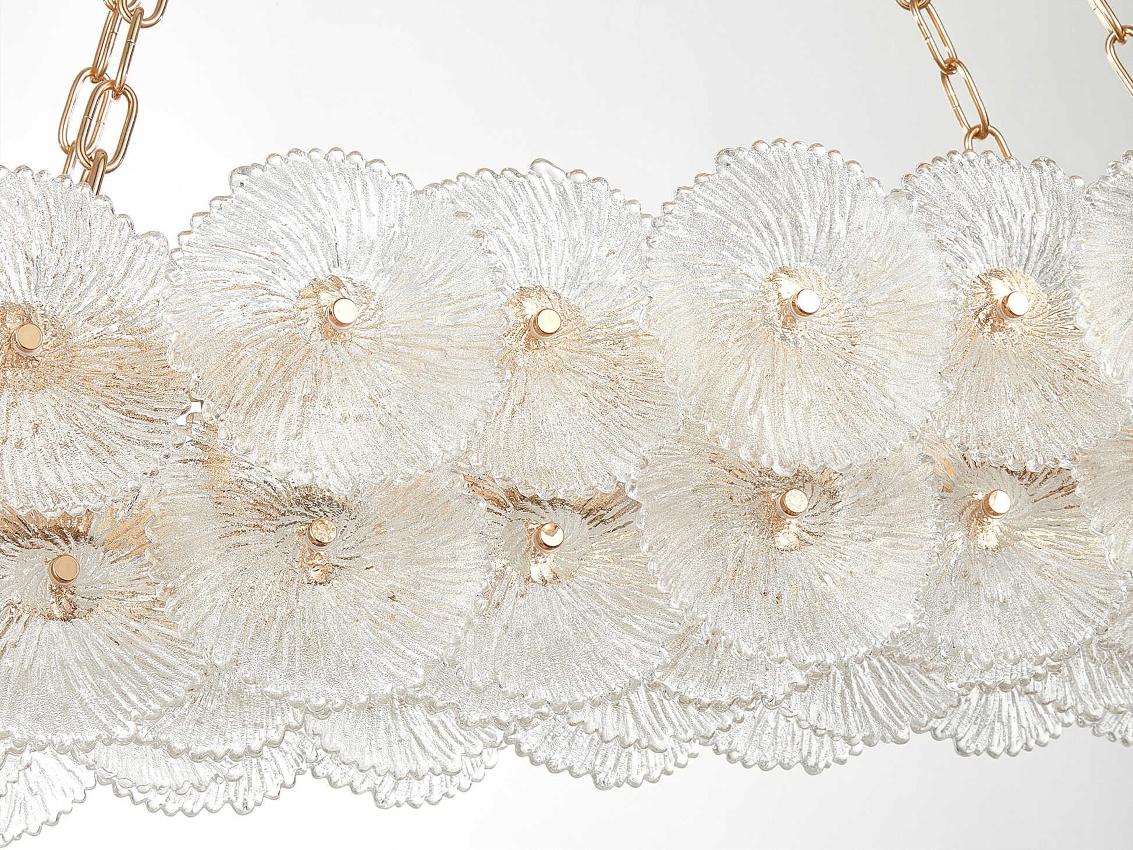 Artcraft Bloom 18-Light Brass Island Pendant