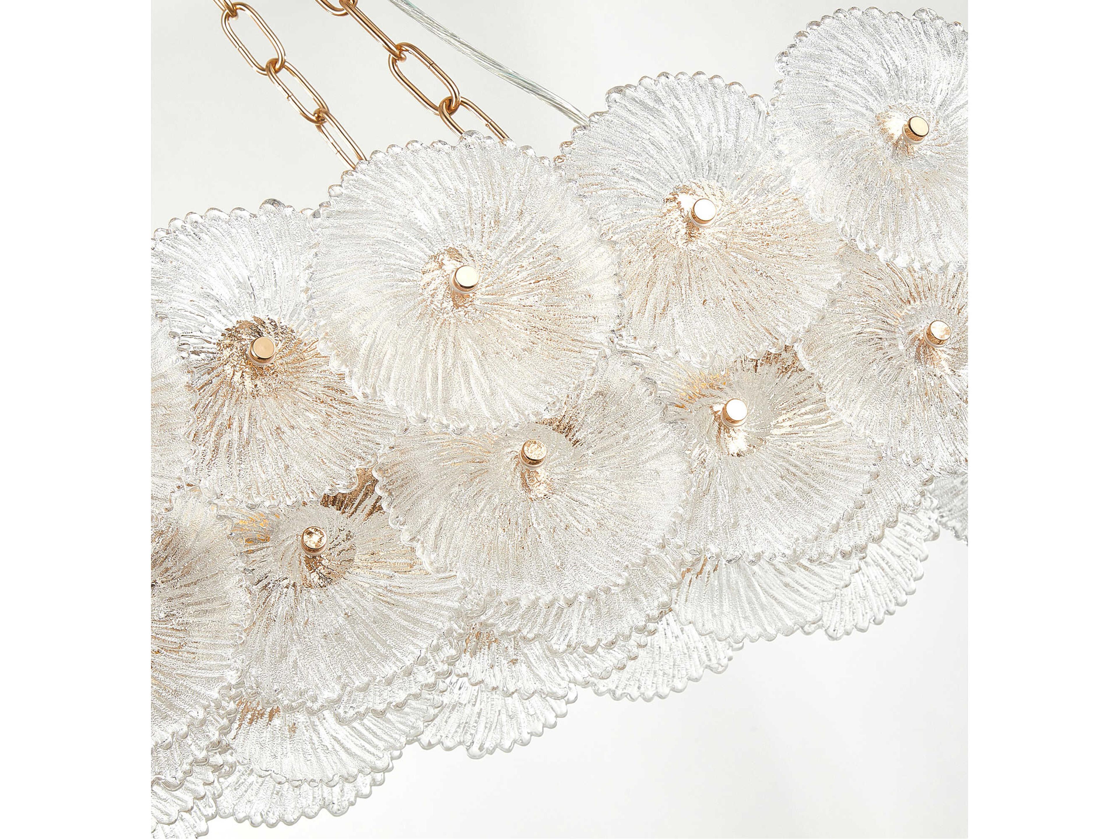 Artcraft Bloom 18-Light Brass Island Pendant