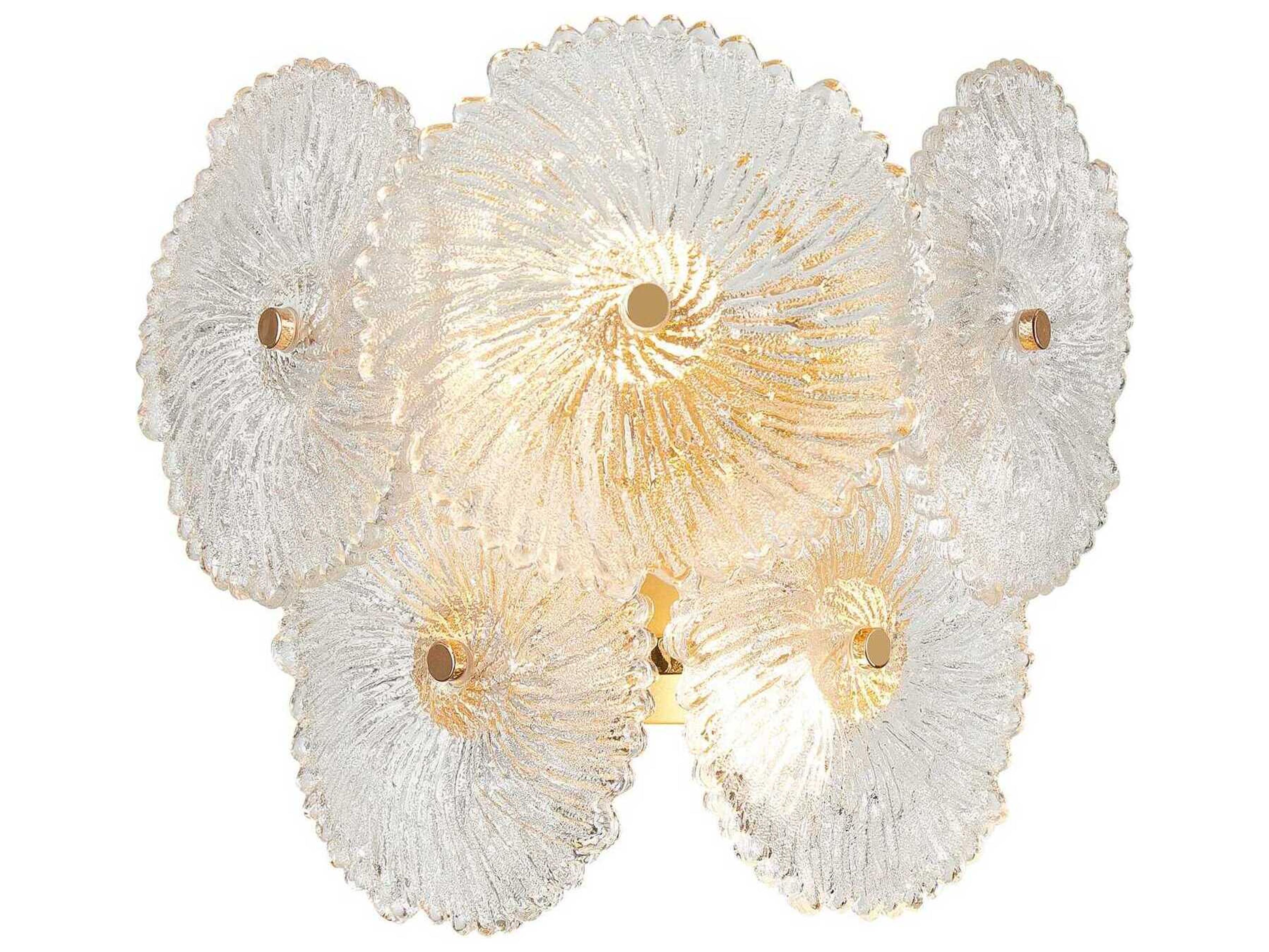 Artcraft Bloom 2-Light Brass Wall Sconce