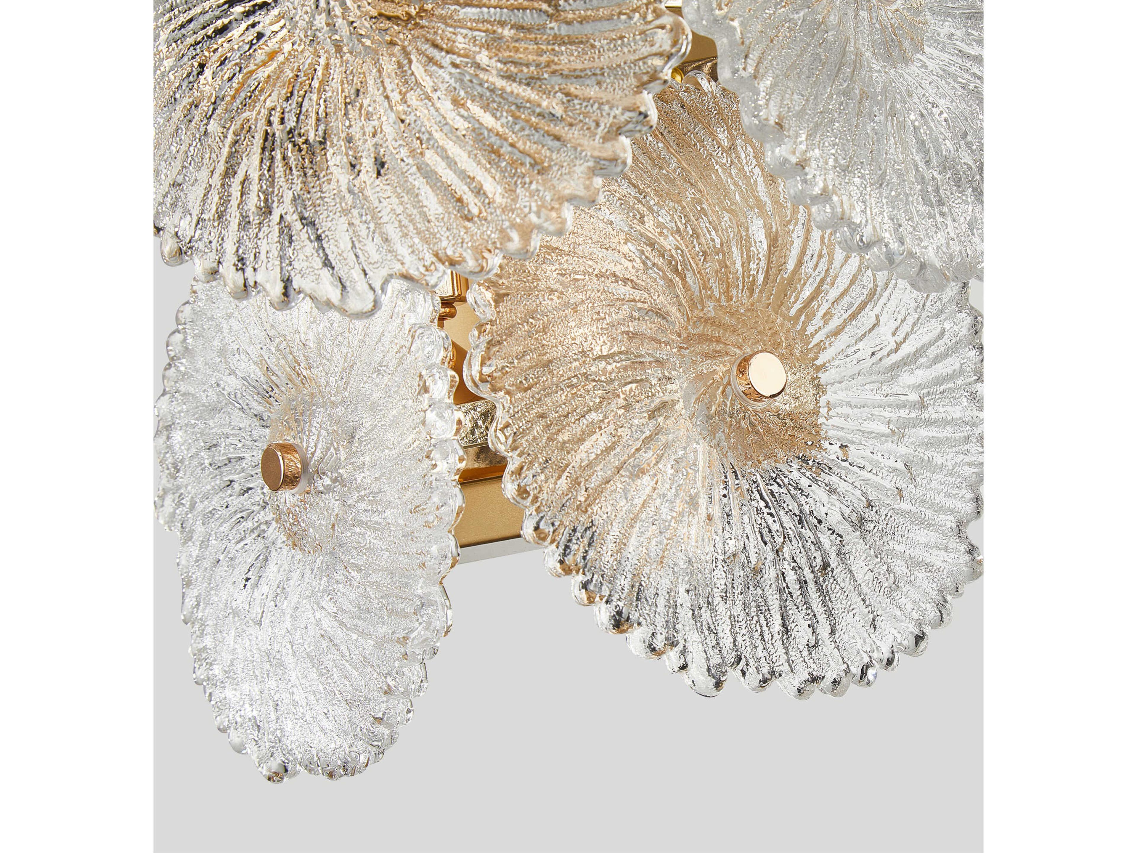 Artcraft Bloom 2-Light Brass Wall Sconce