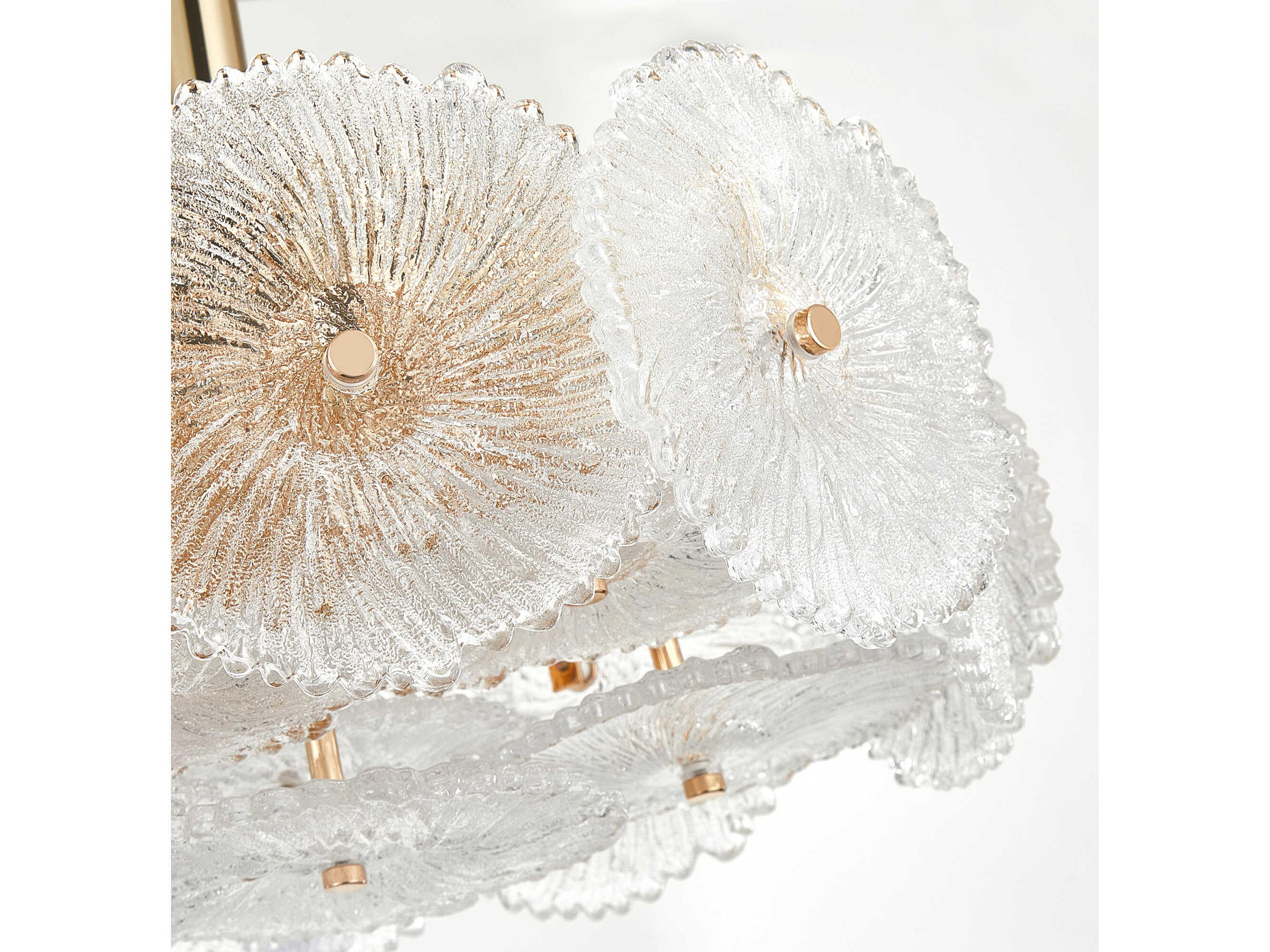 Artcraft Bloom 6-Light Brass Semi Flush Mount