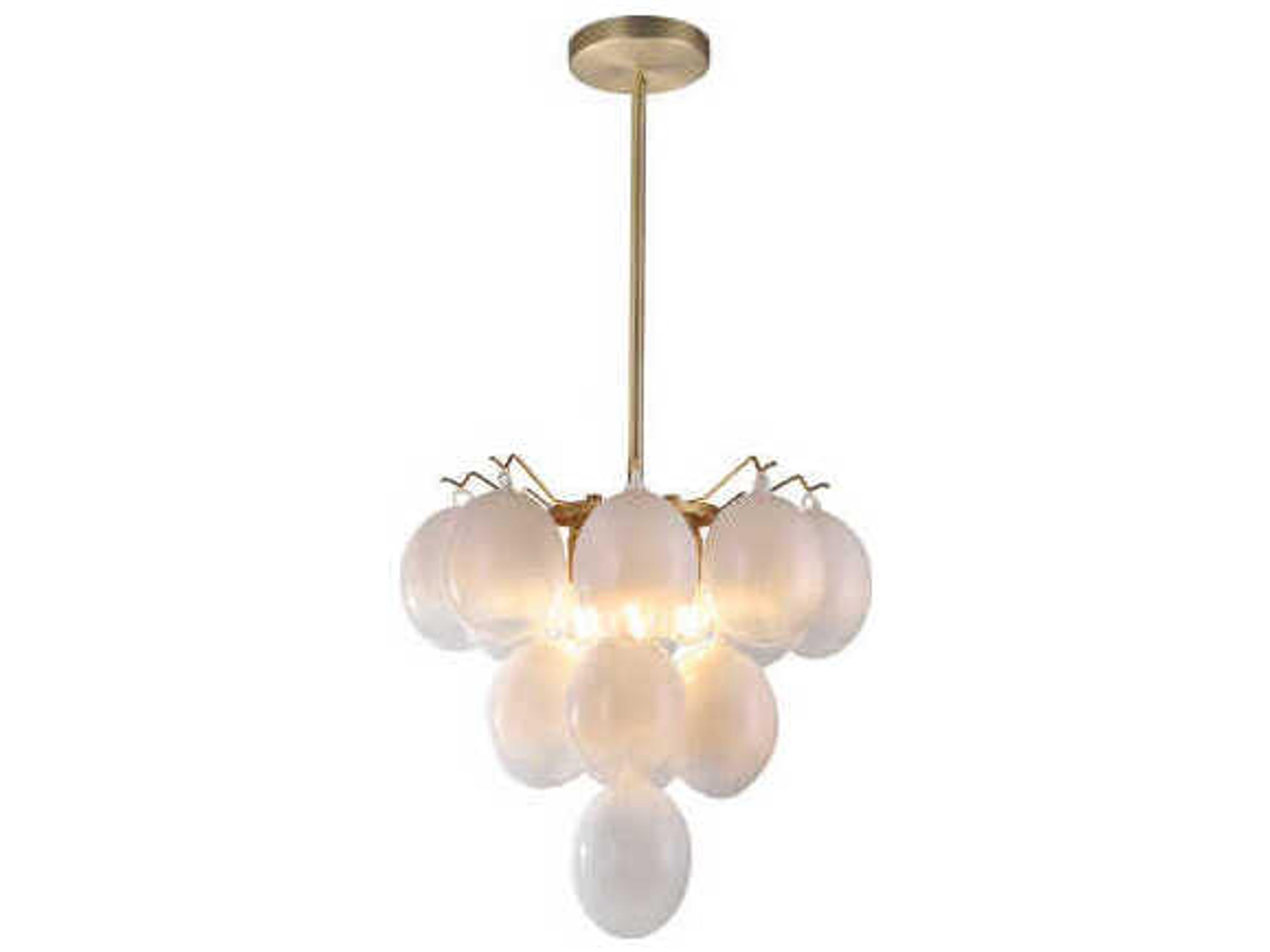 Globo 5-Light Chandelier in Brushed Brass