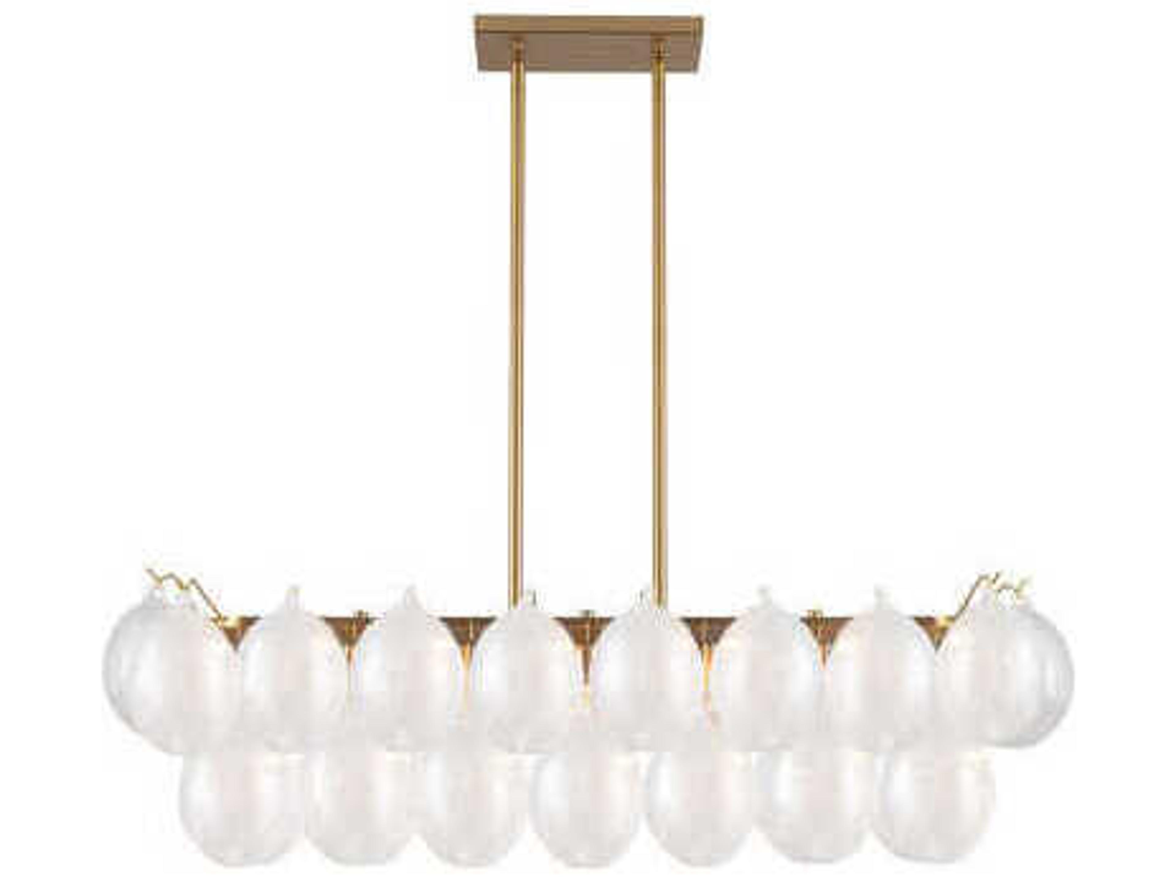 Globo 8-Light Island Light Modern Linear Chandelier