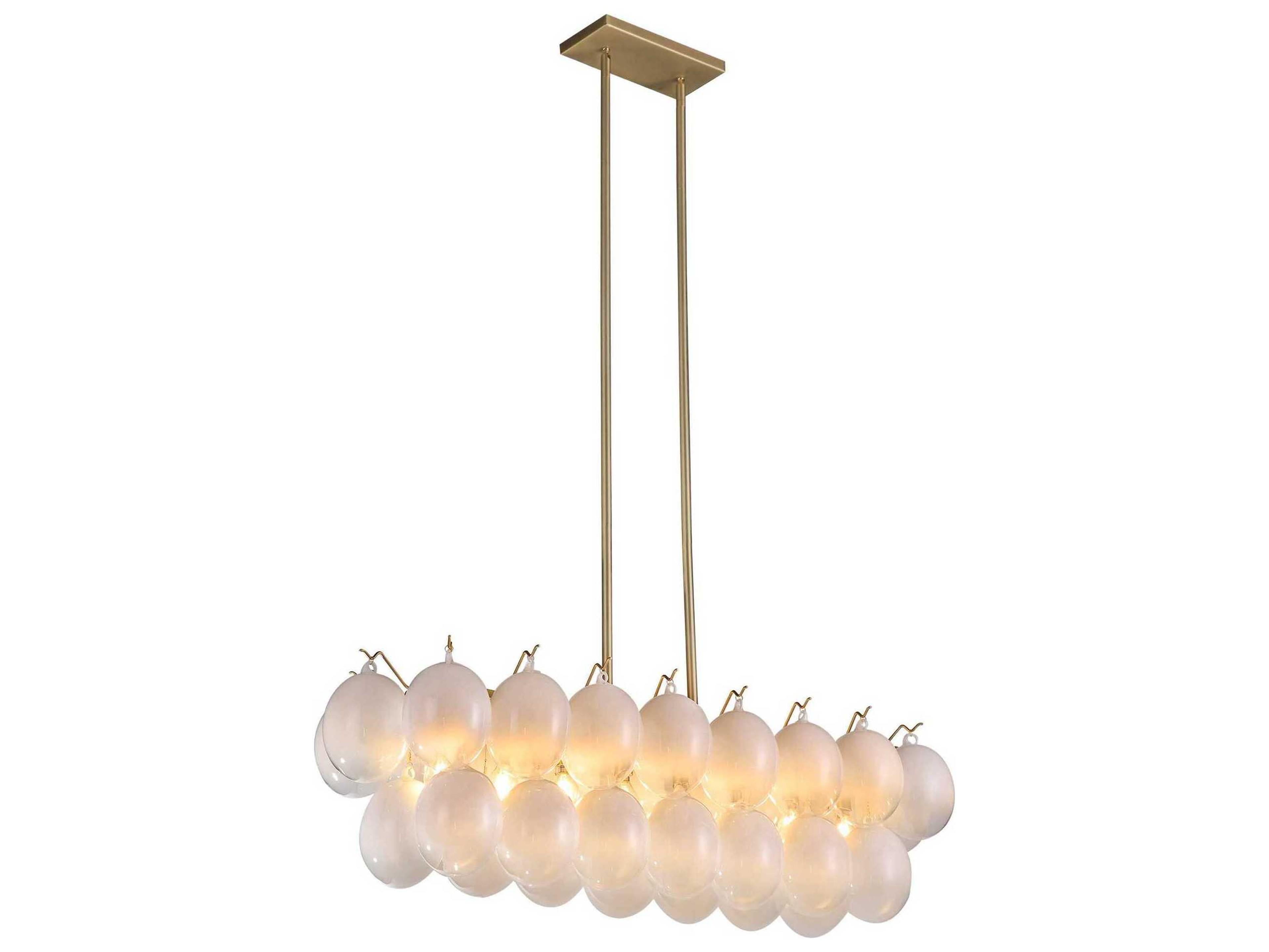 Artcraft Globo 8-Light Brass Island Pendant