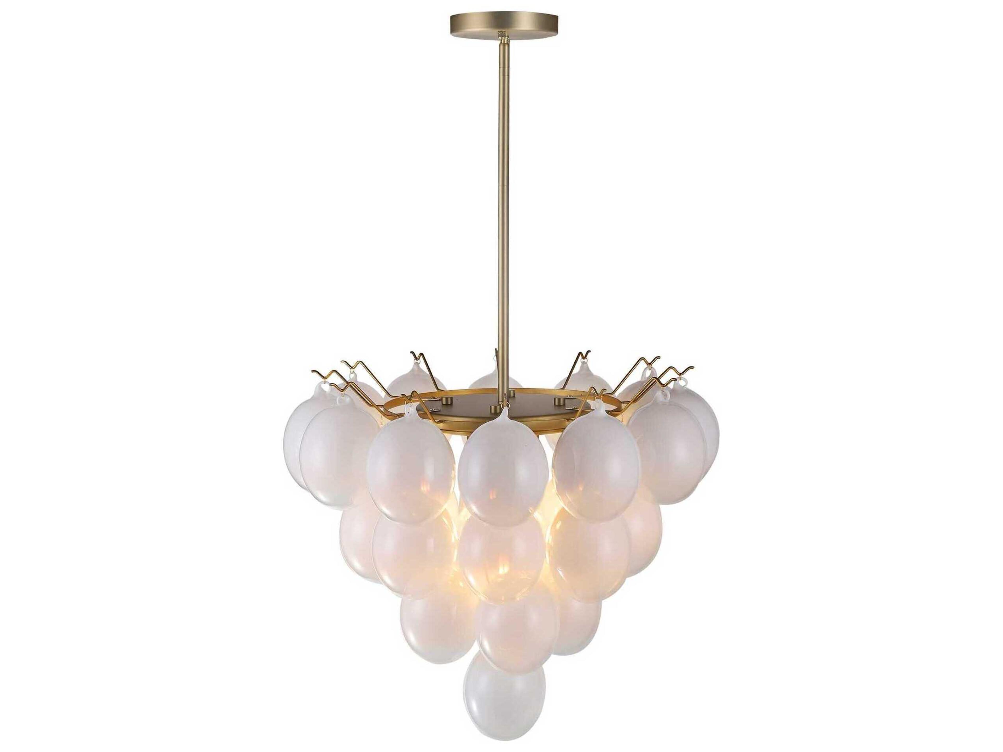 Artcraft Globo 9-Light Brass Globe Chandelier
