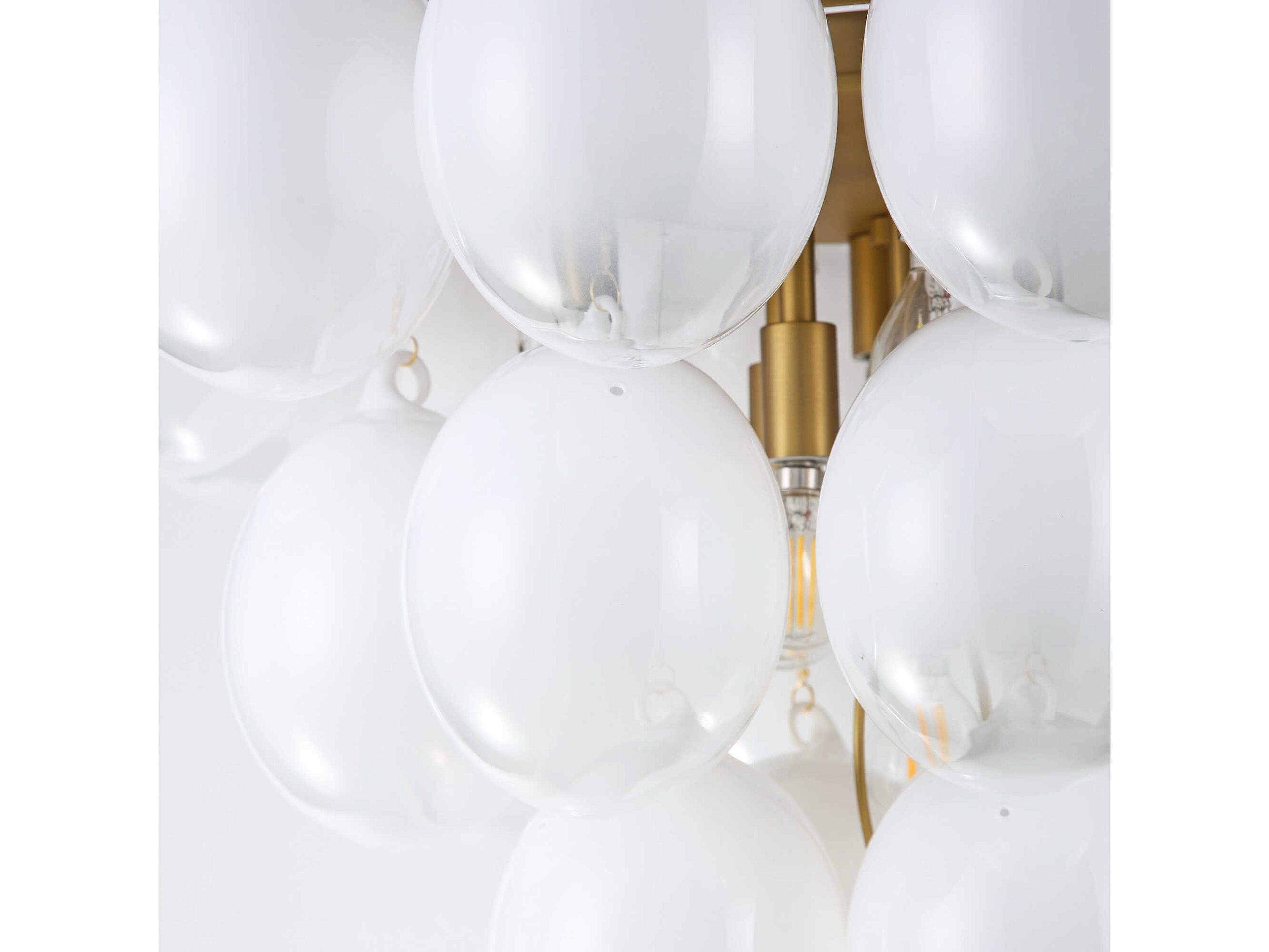 Artcraft Globo 9-Light Brass Globe Chandelier