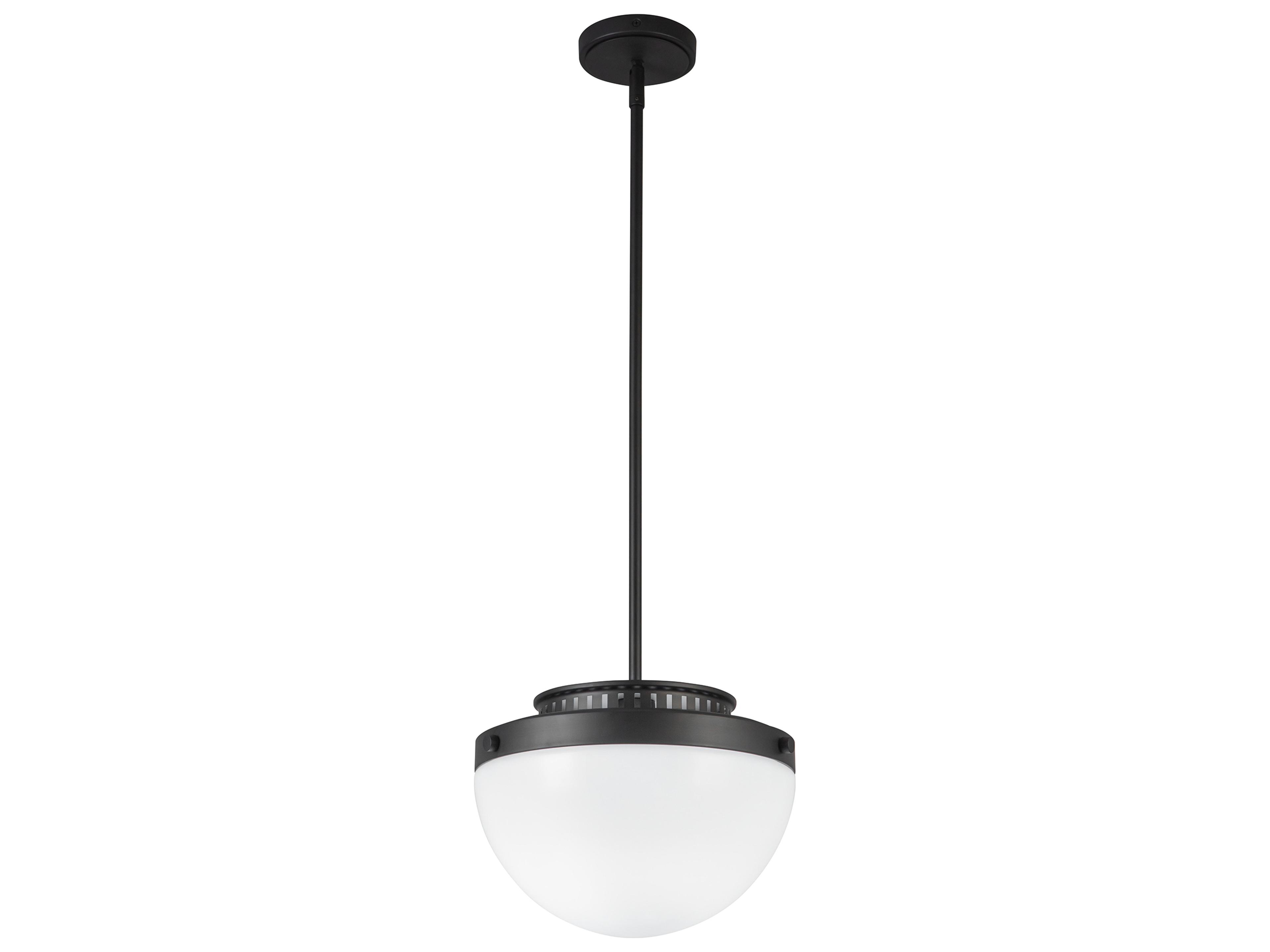 Artcraft Dahlia 1-Light Black Mini Pendant