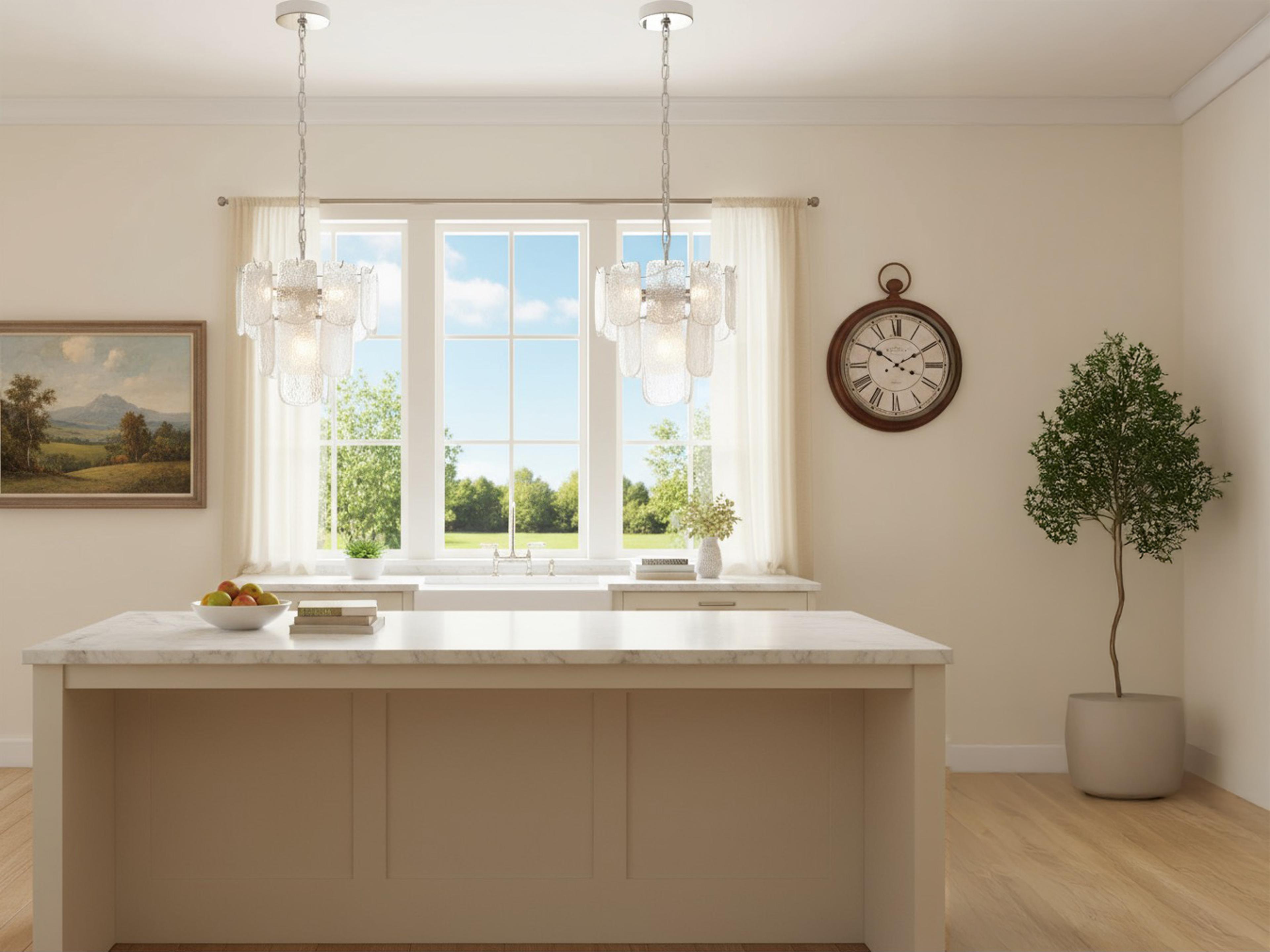 Artcraft Bianca 5-Light Polished Nickel Crystalline Chandelier