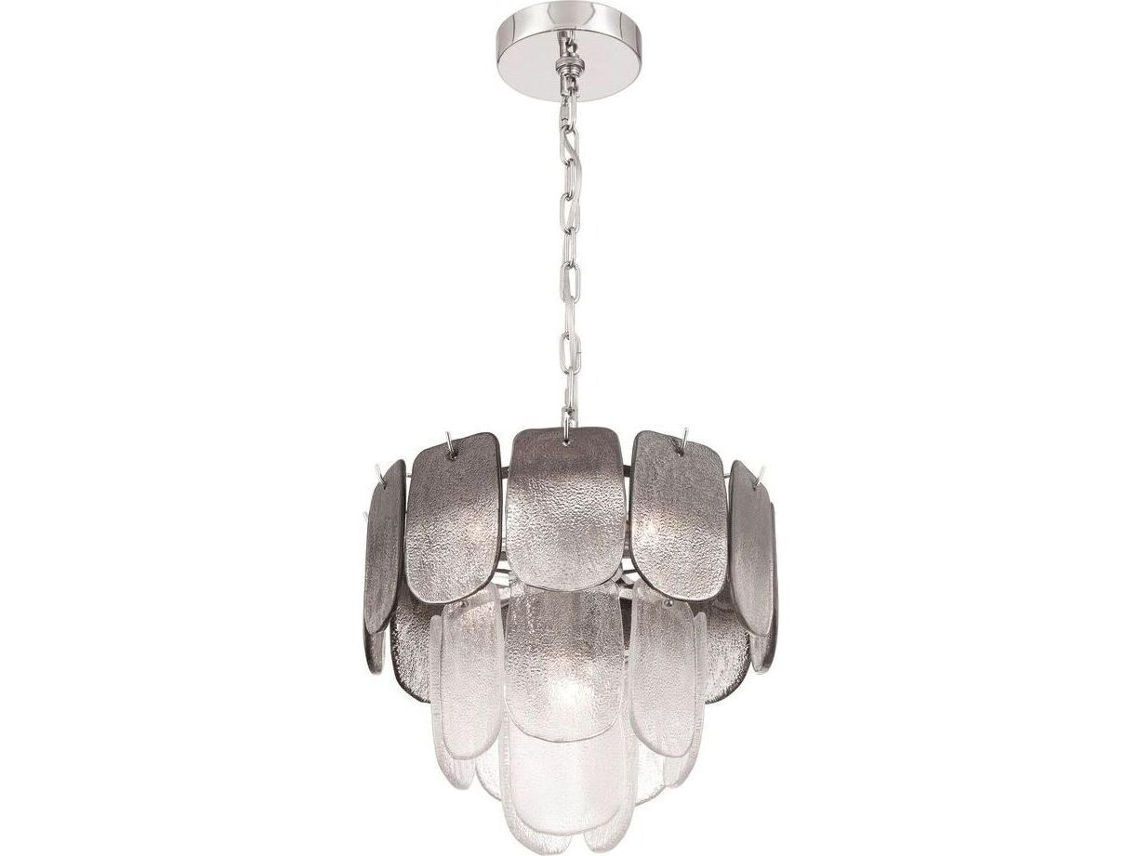 Artcraft Bianca 5 - Light Polished Nickel Steel Pendant