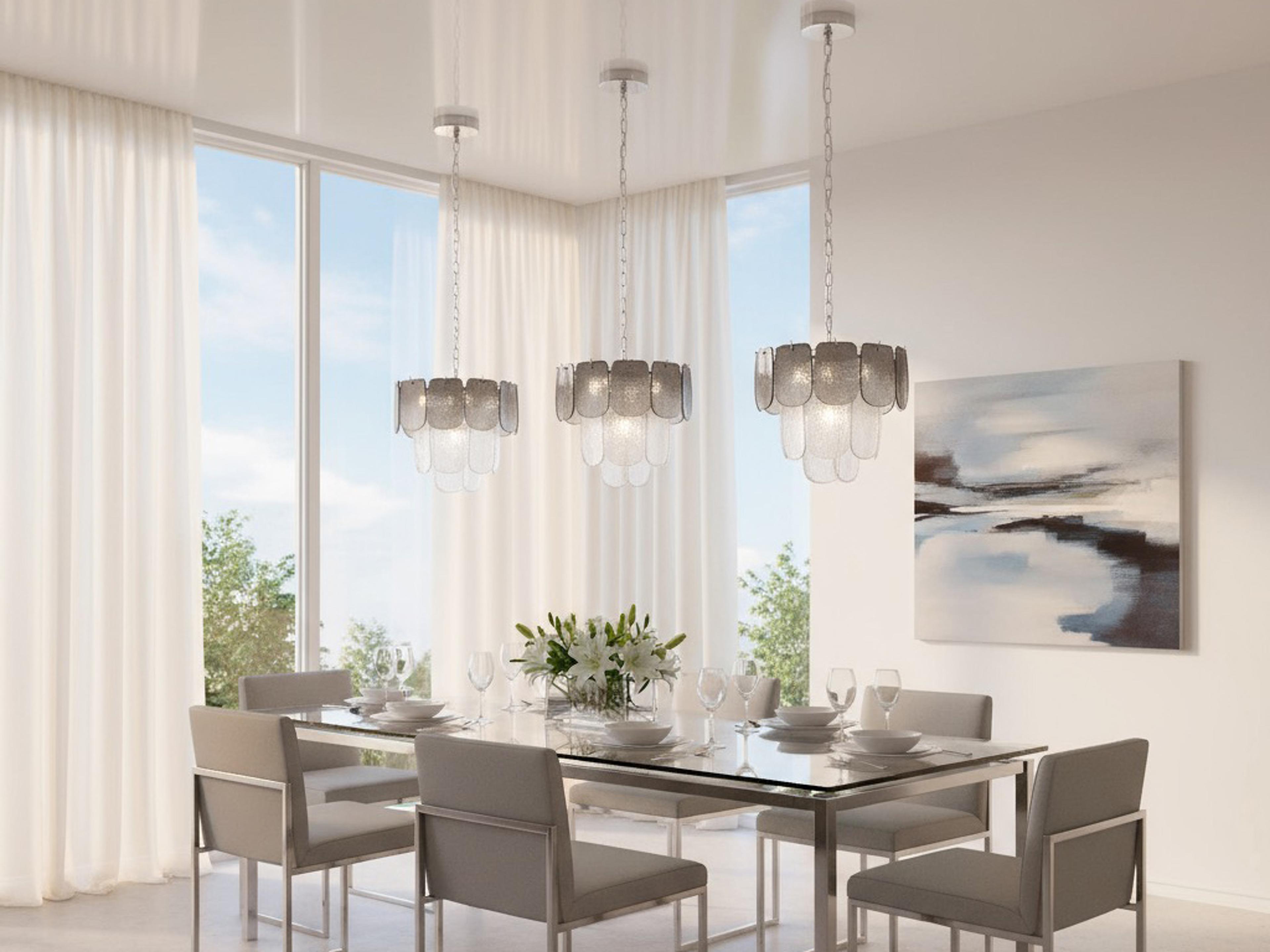 Artcraft Bianca 5 - Light Polished Nickel Steel Pendant